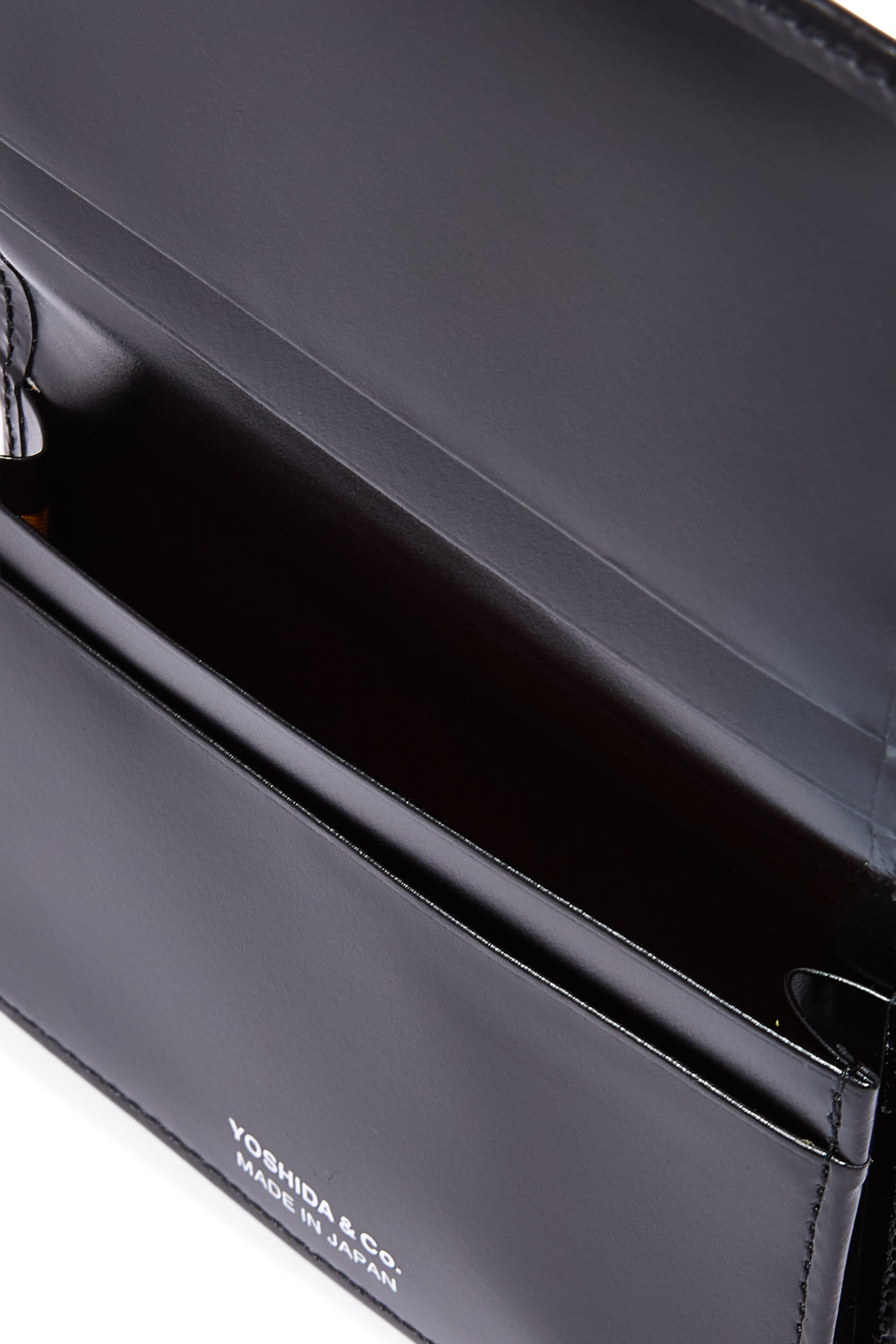 حافظة بطاقات بي اس بتصميم مستطيل جلد لامع