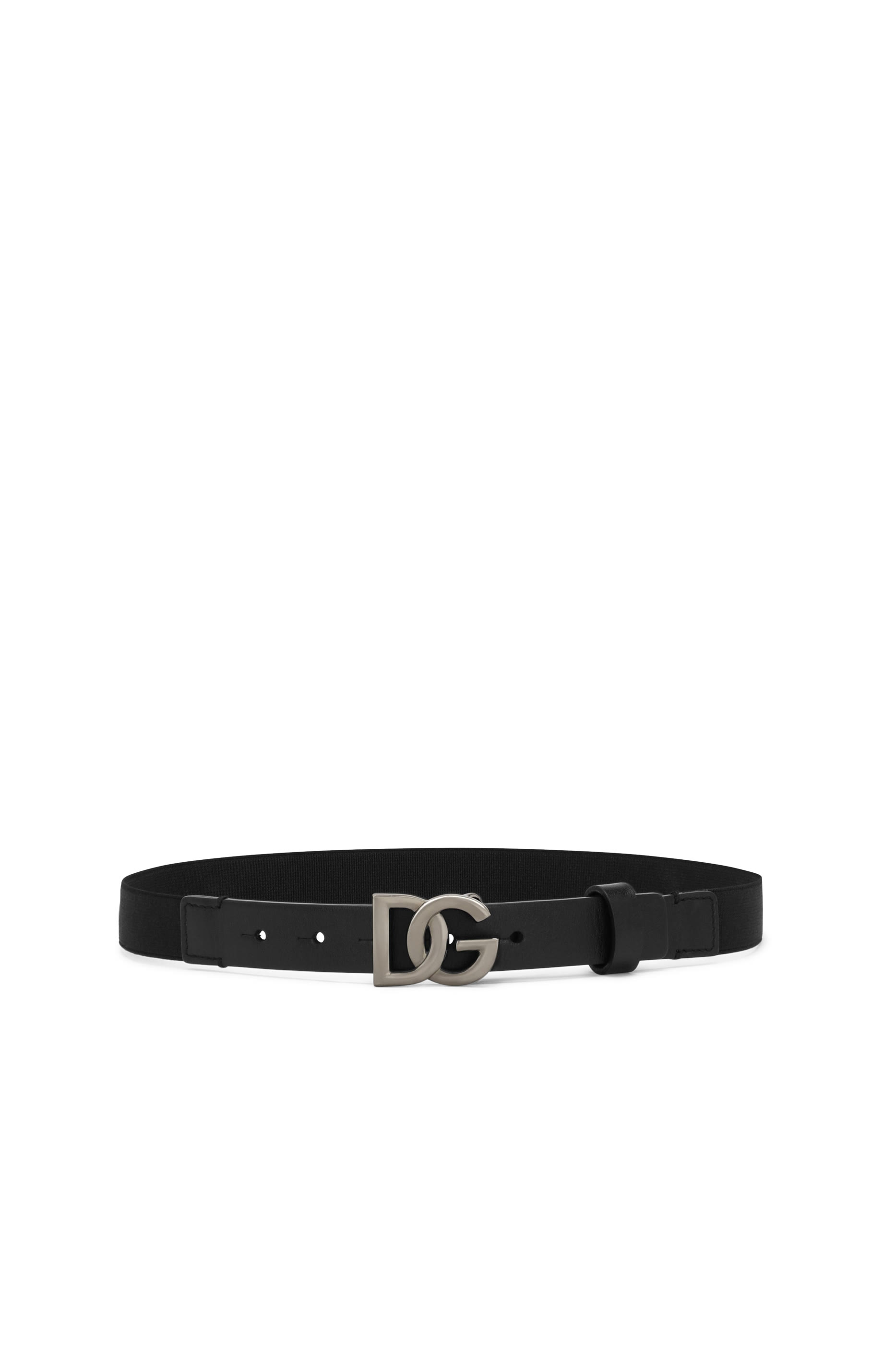 Kids Calfskin and Elasticated Belt
