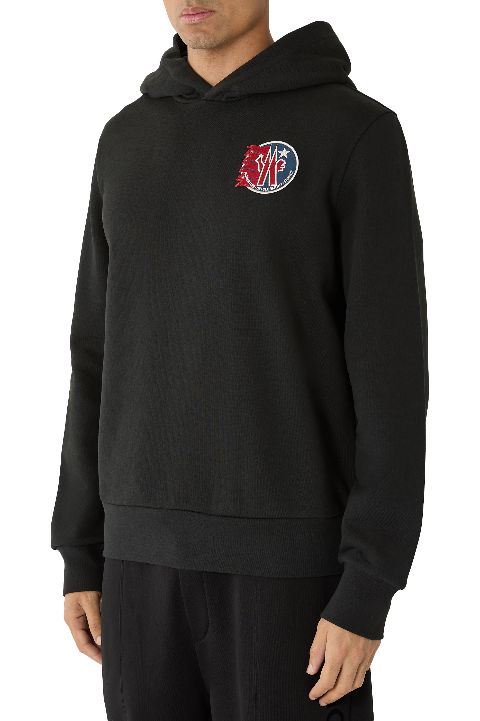 هودي مزين برقعة النجمة قطن