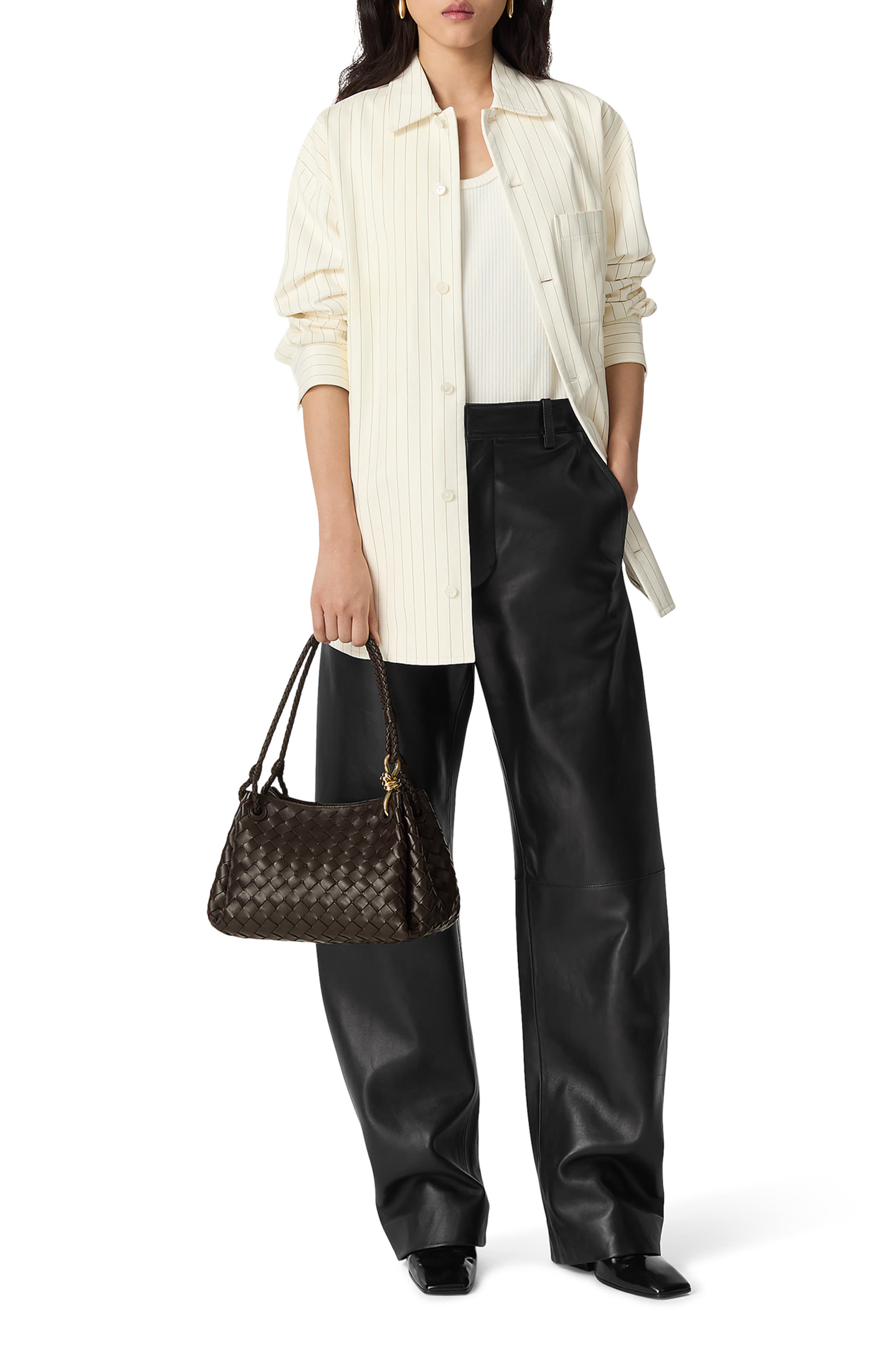 حقيبة كتف باراشوت كبيرة بتصميم مجدول