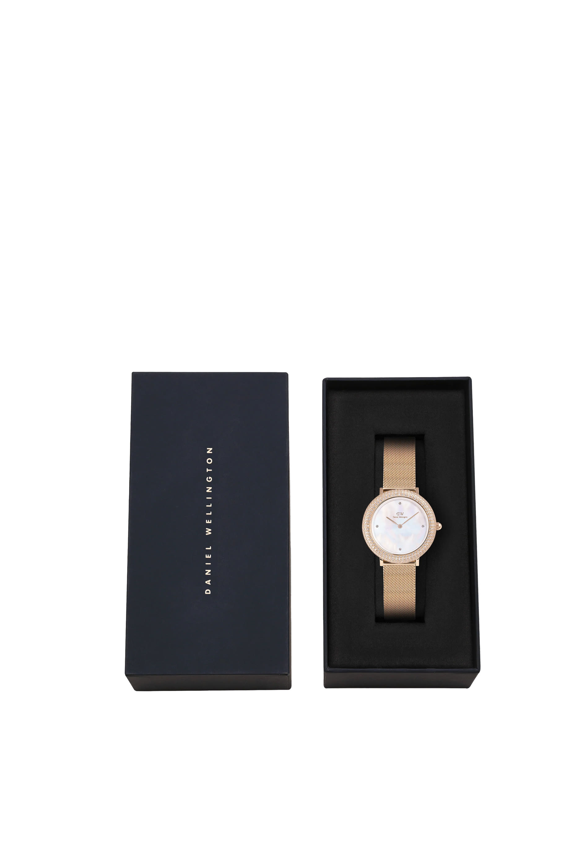 ساعة بقرص مرصع بكريستال، ستانلس ستيل