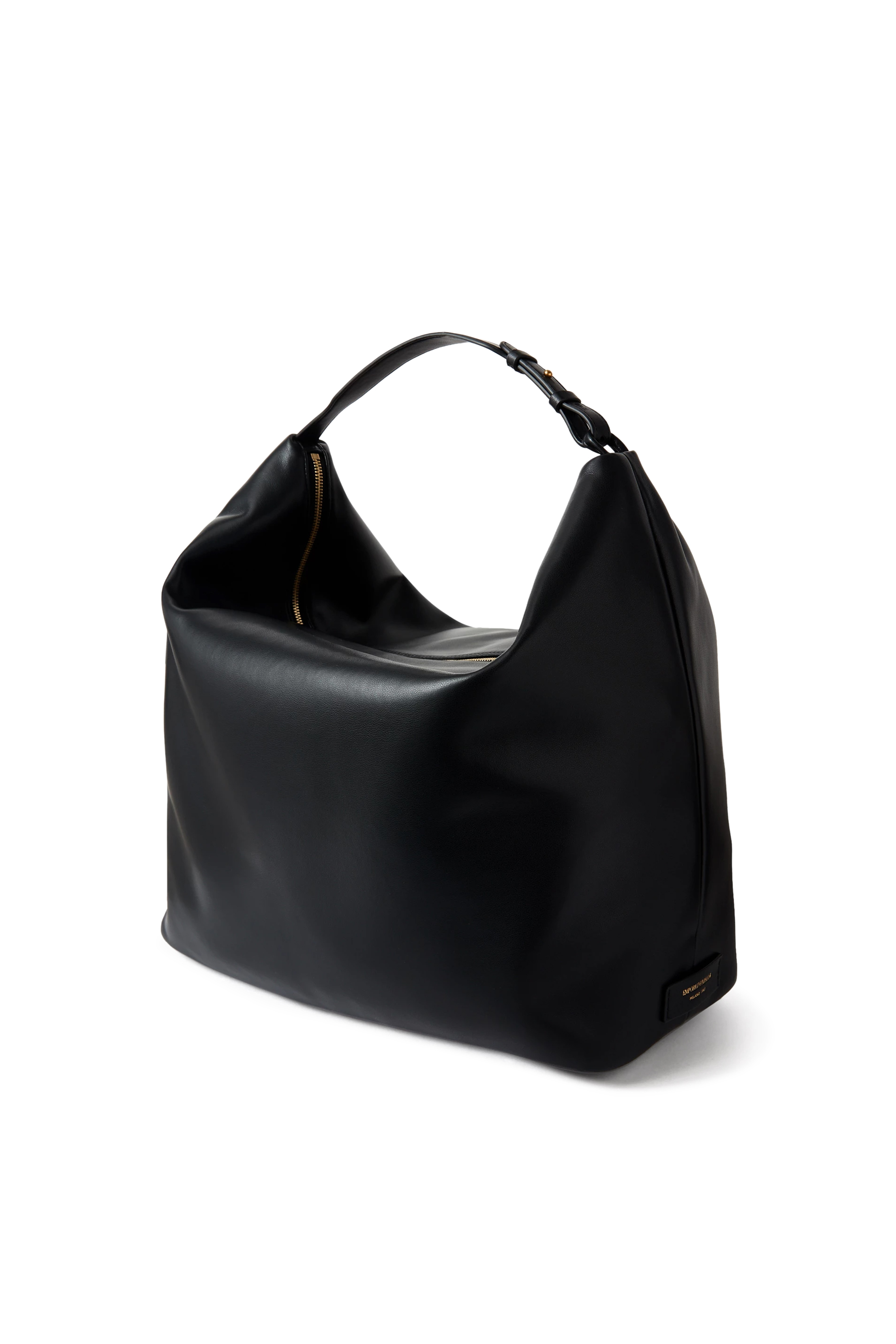 حقيبة هوبو كبيرة مزينة بشعار الماركة