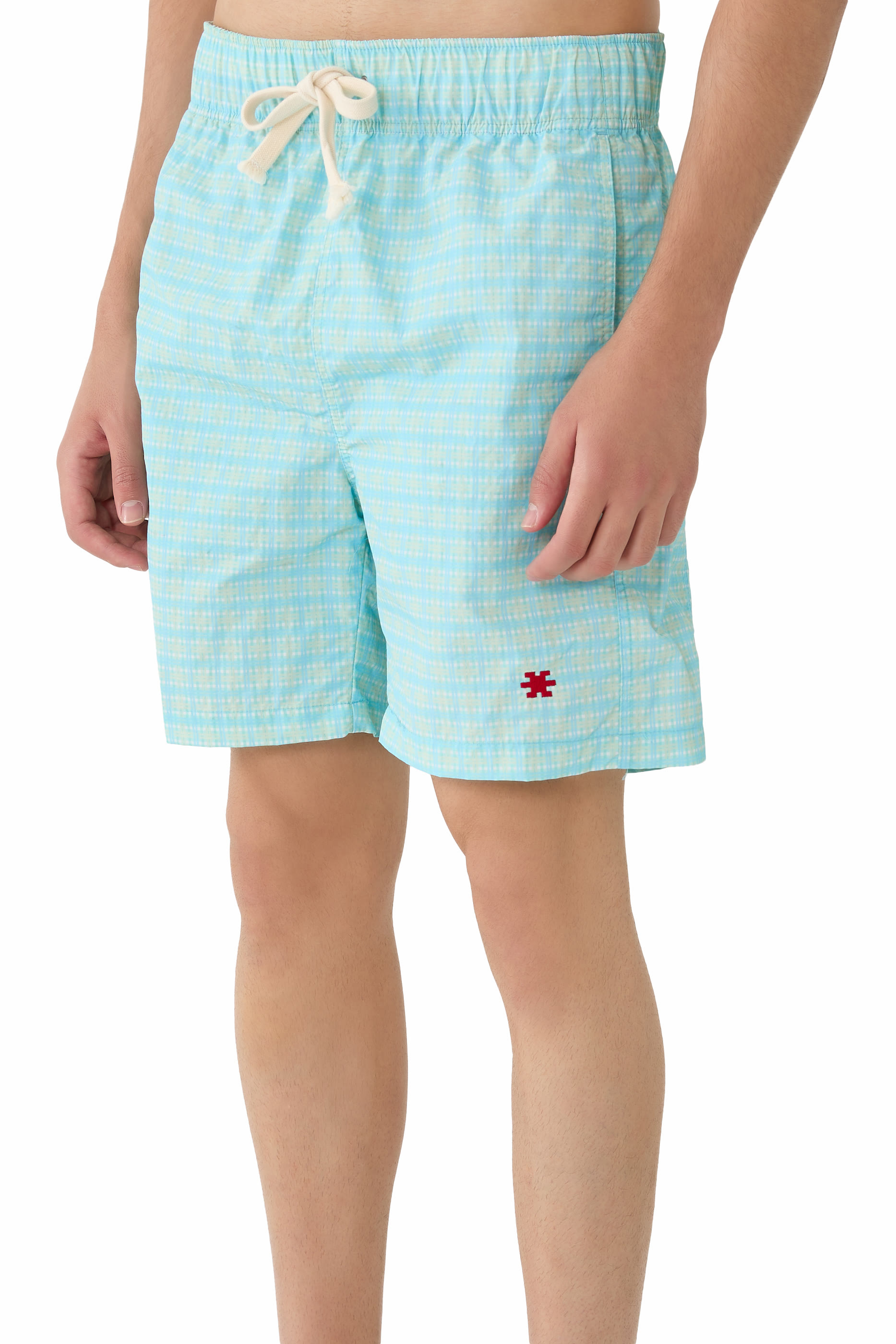 شورت سباحة بنقشة مربعات فينتج