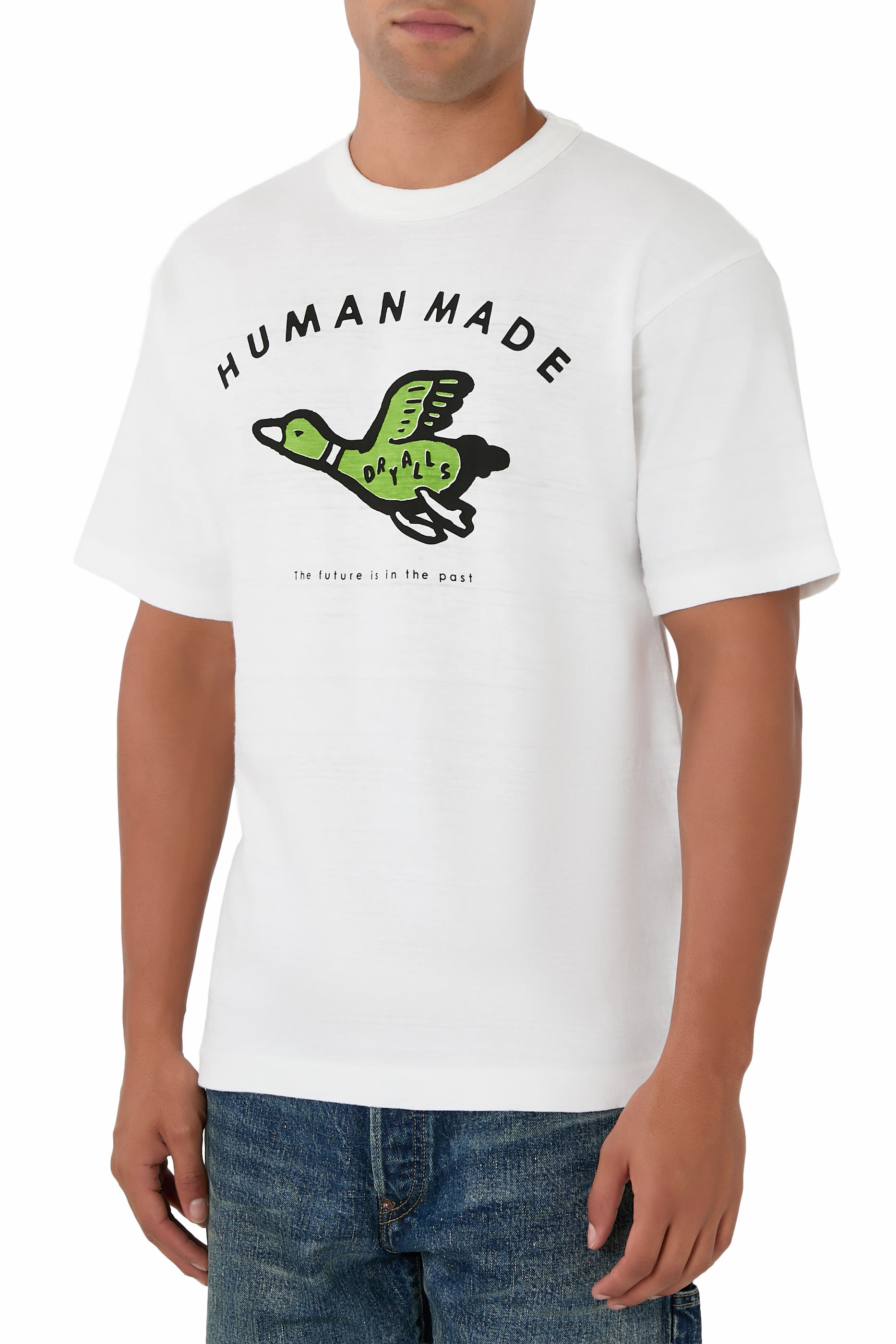 تيشيرت بطبعة بط طائر غرافيكية