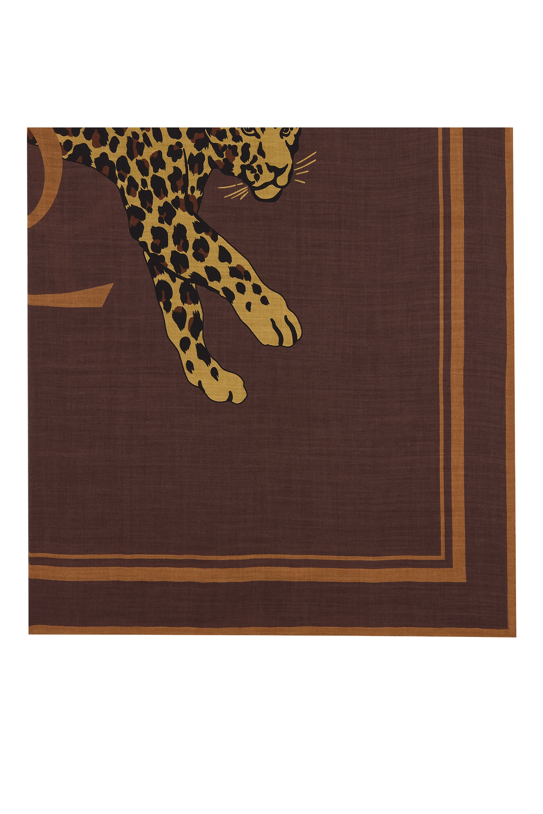 وشاح مربع بشعار كاسندر صوف وتويل