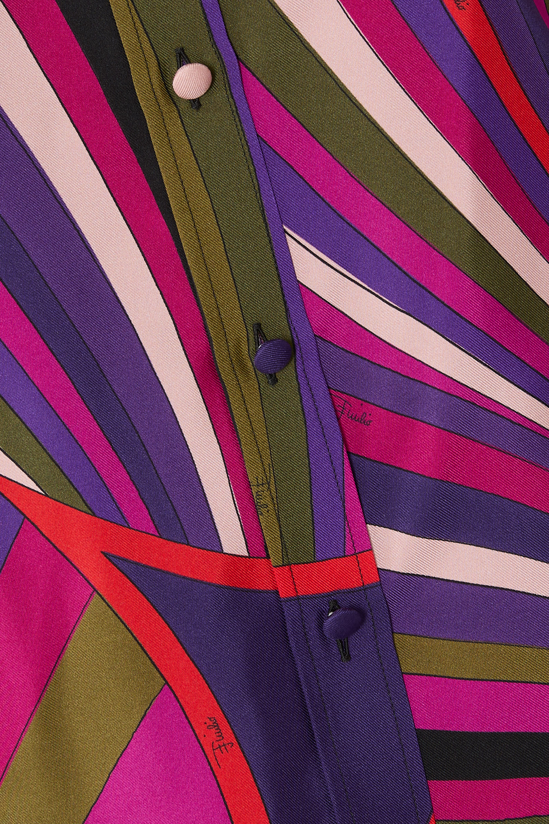 Iride Print Silk Twill Shirt