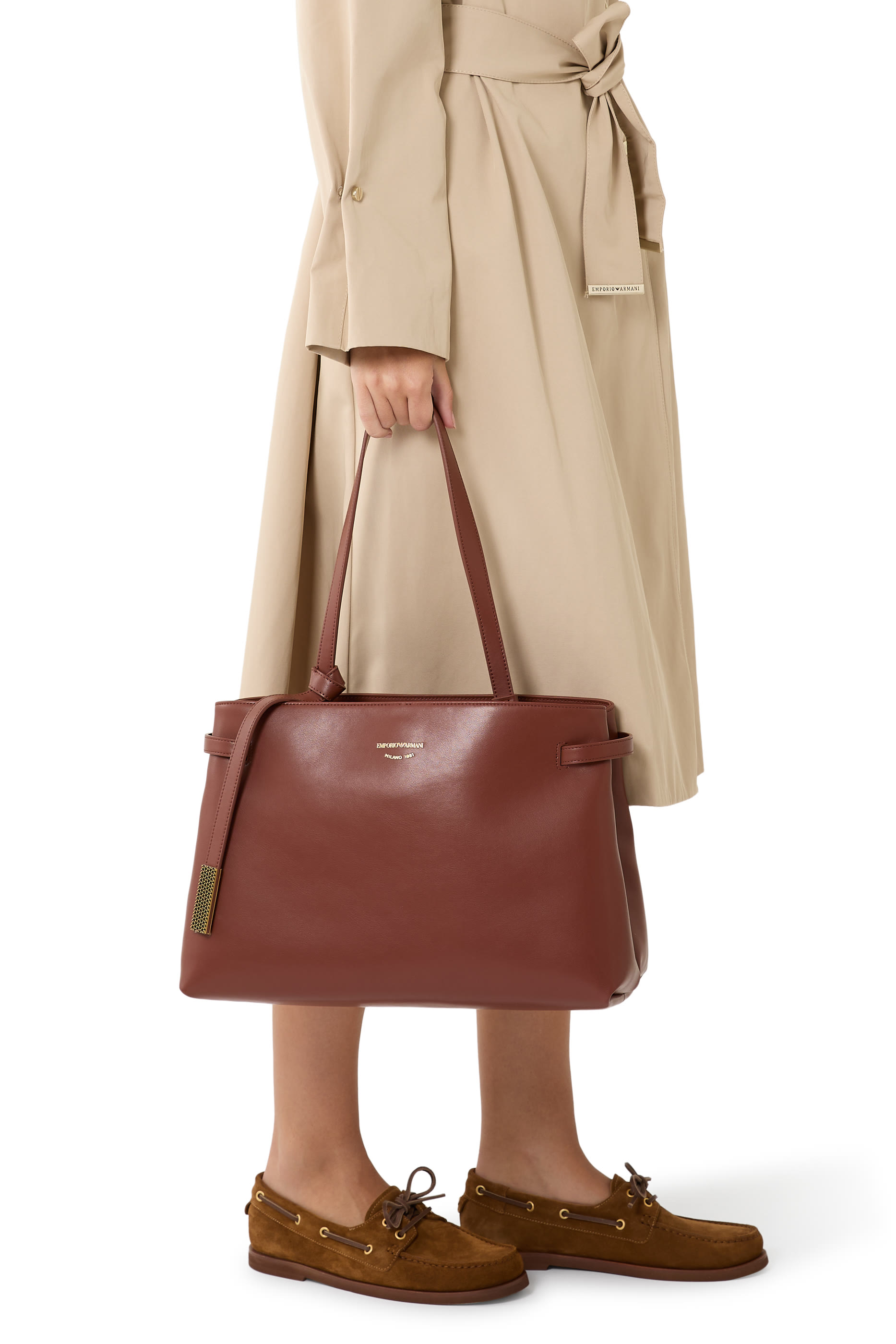 حقيبة يد نورا متوسطة جلد