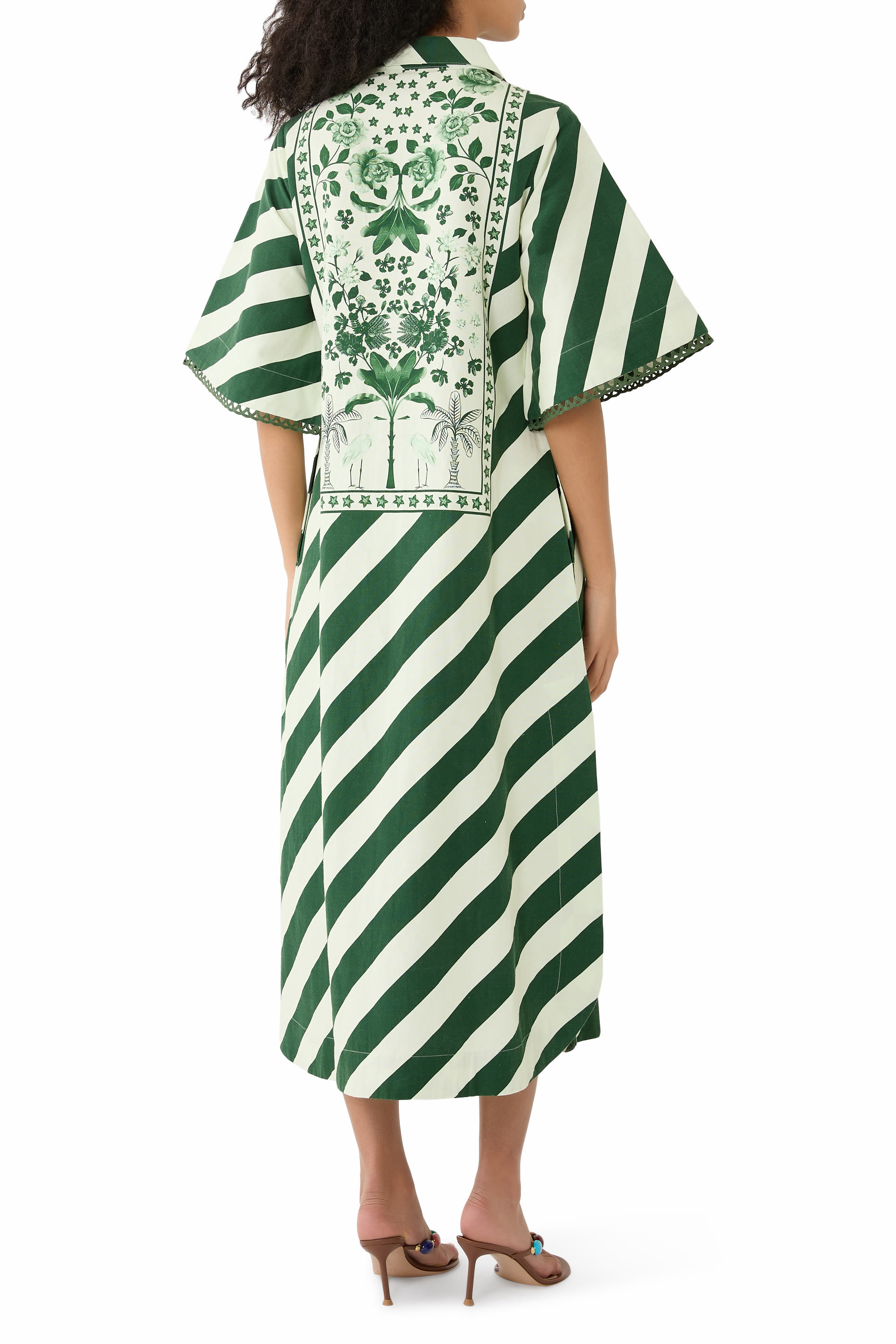 فستان أزوليجوس بنمط قفطان متوسط الطول