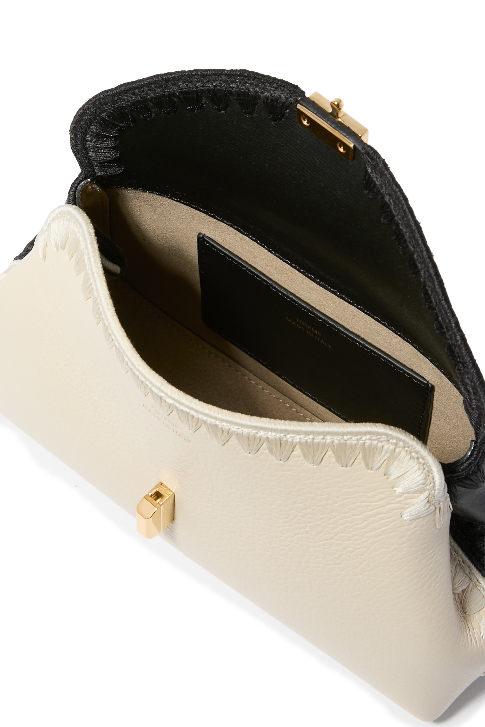 كلاتش صغير بقفل بتصميم حرف T جلد