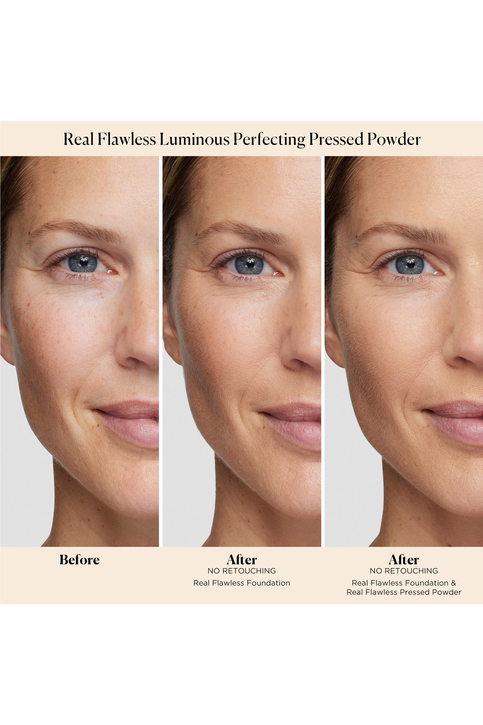 بودرة مضغوطة ريل فلوليس لومينوس بيرفيكتنج