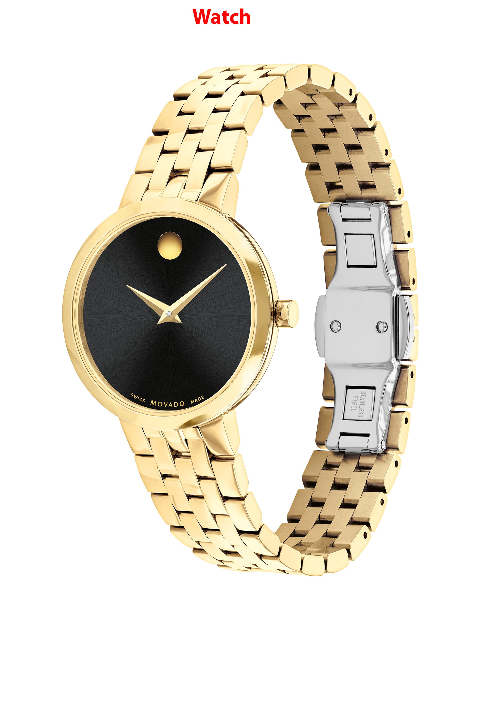 ساعة ميوزيم كلاسيكية ستانلس ستيل