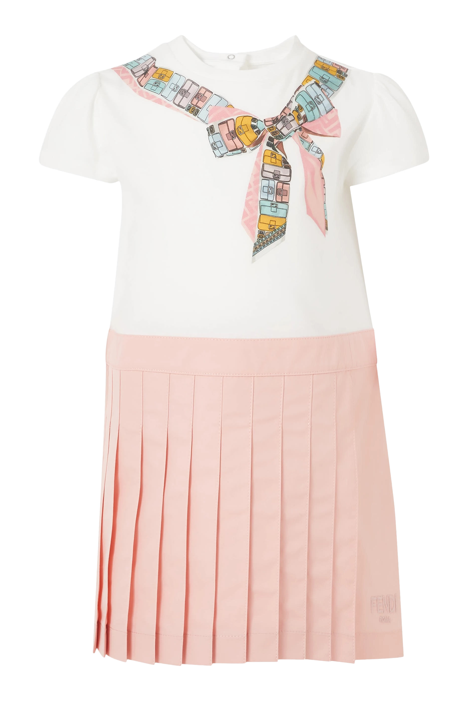 فستان بأكمام قصيرة للأطفال