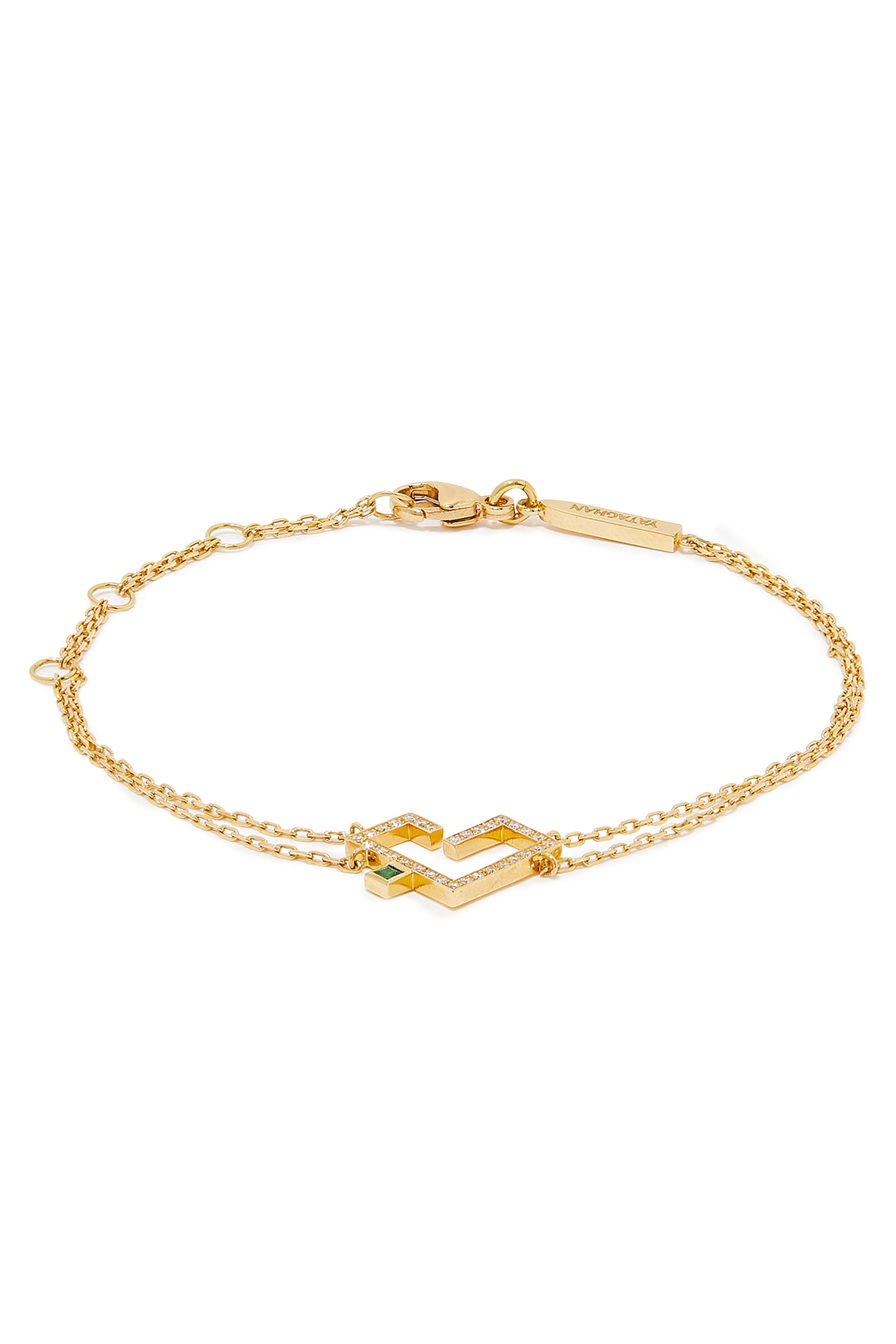 سوار حب مرصع بالزمرد