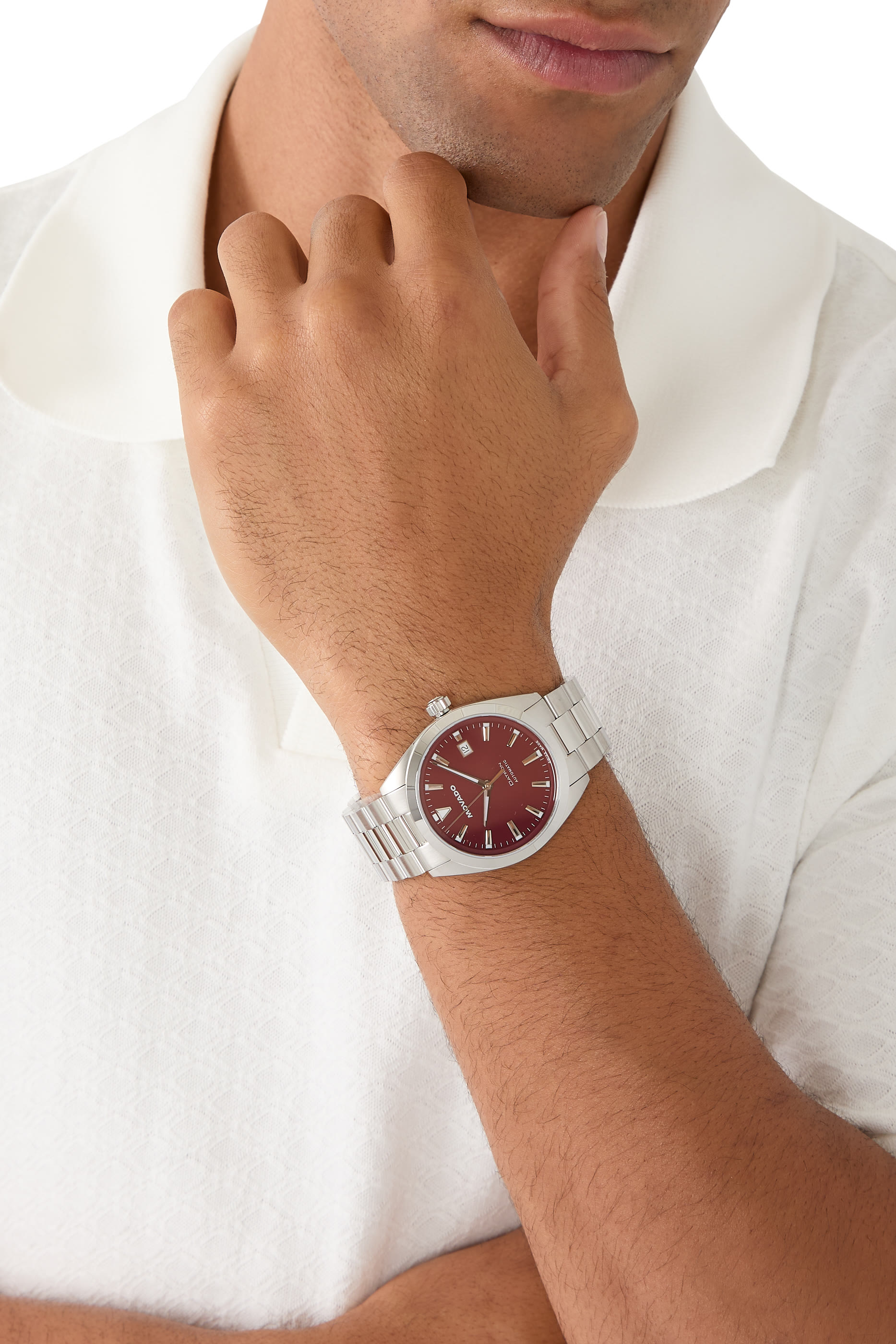 ساعة هيريتدج أوتوماتيكية ستانلس ستيل