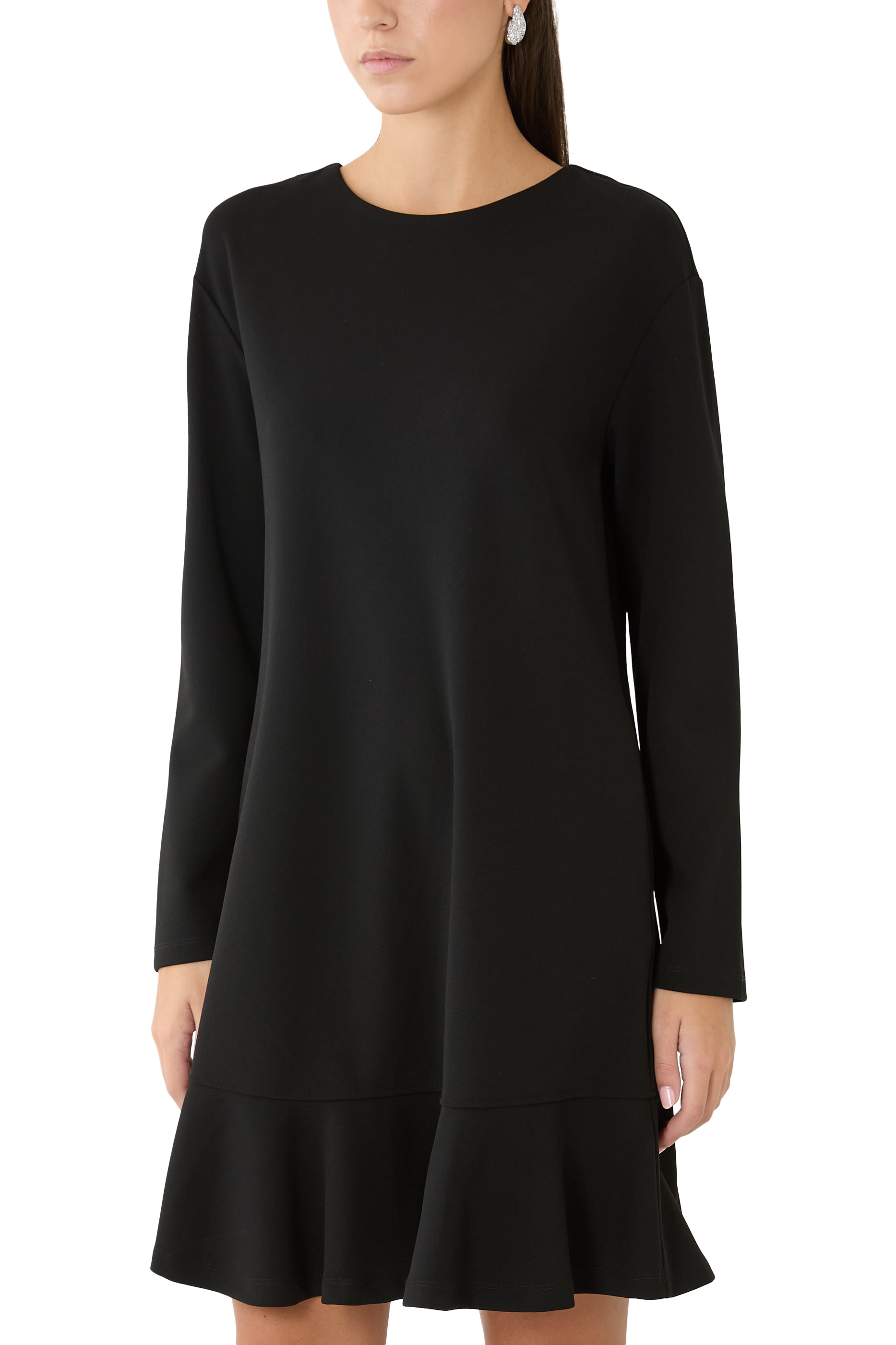 Scuba Cr&ecirc;pe T-Shirt with Micro Studs 