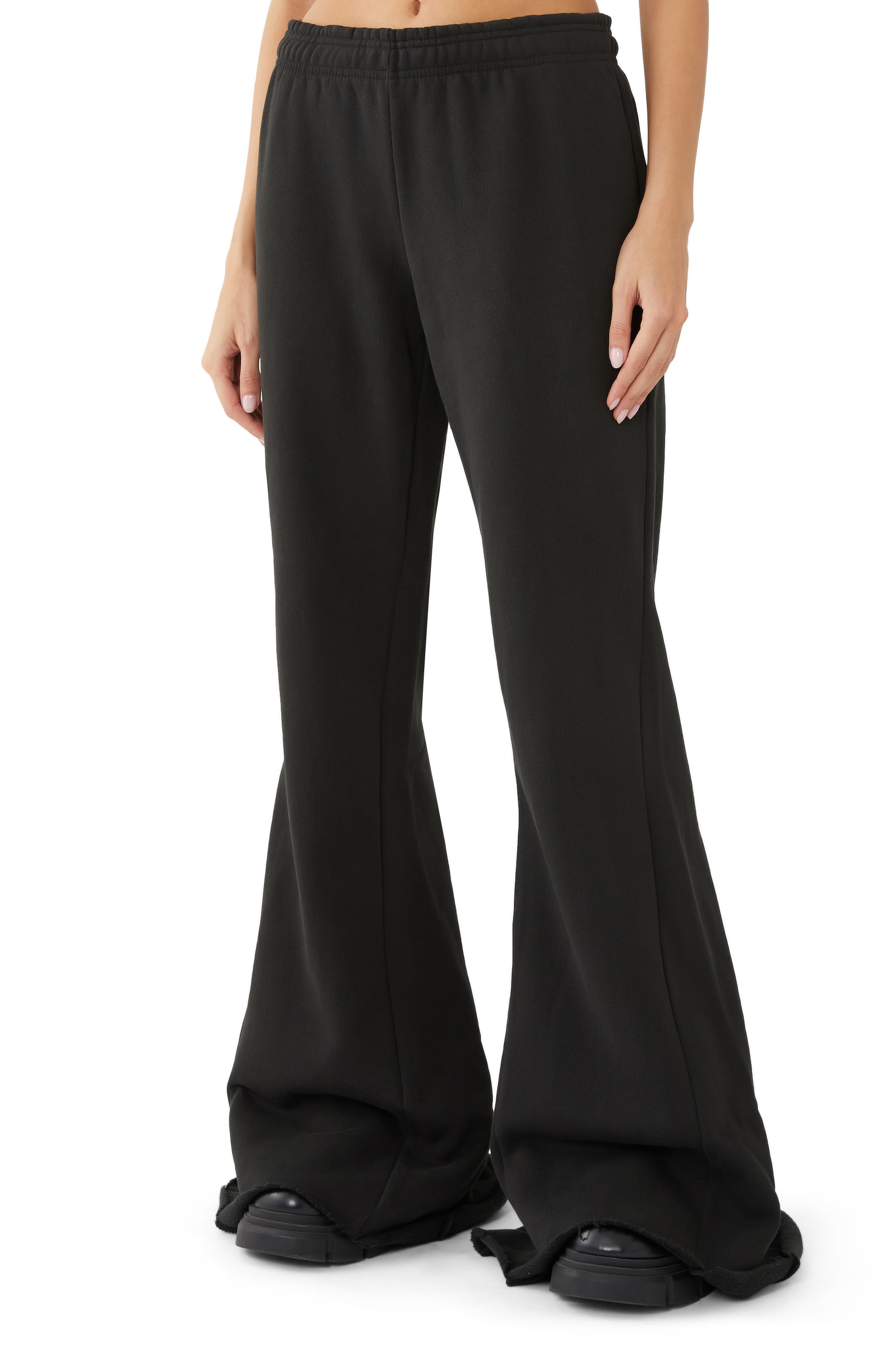 بنطال بحافة واسعة قماش ثقيل