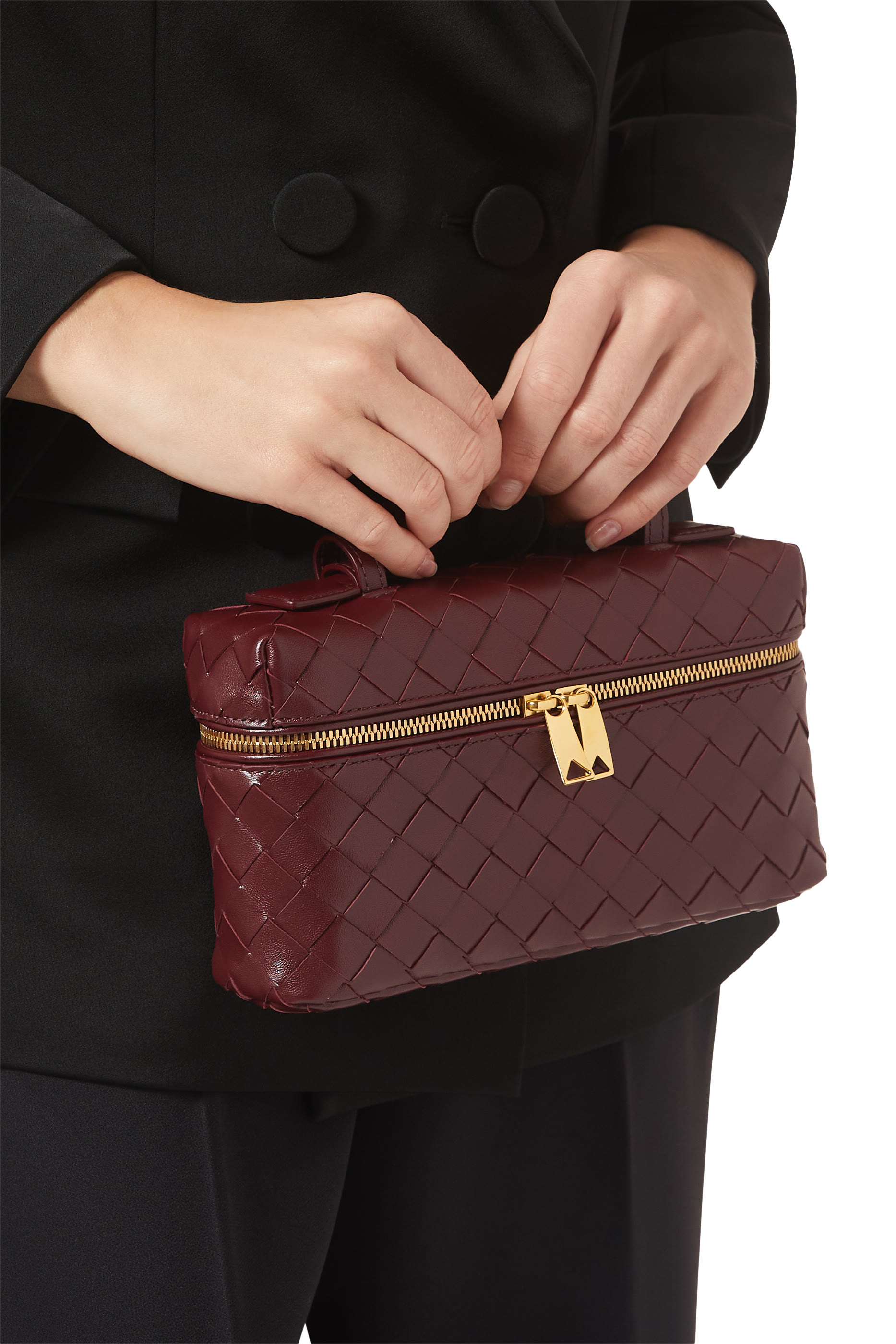 حقيبة مستحضرات تجميل بحمالة