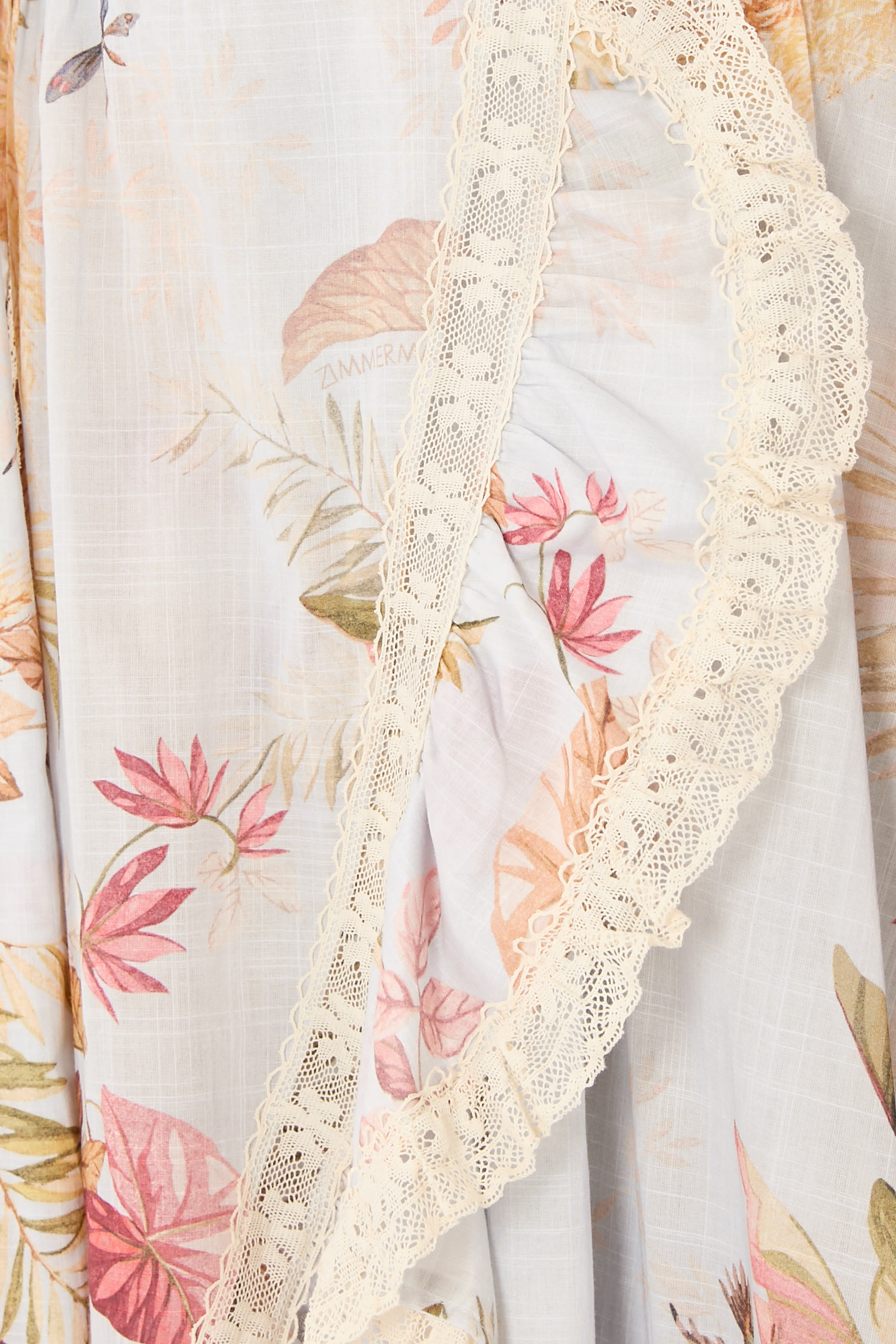 فستان أسنشن متوسط الطول بكشكش