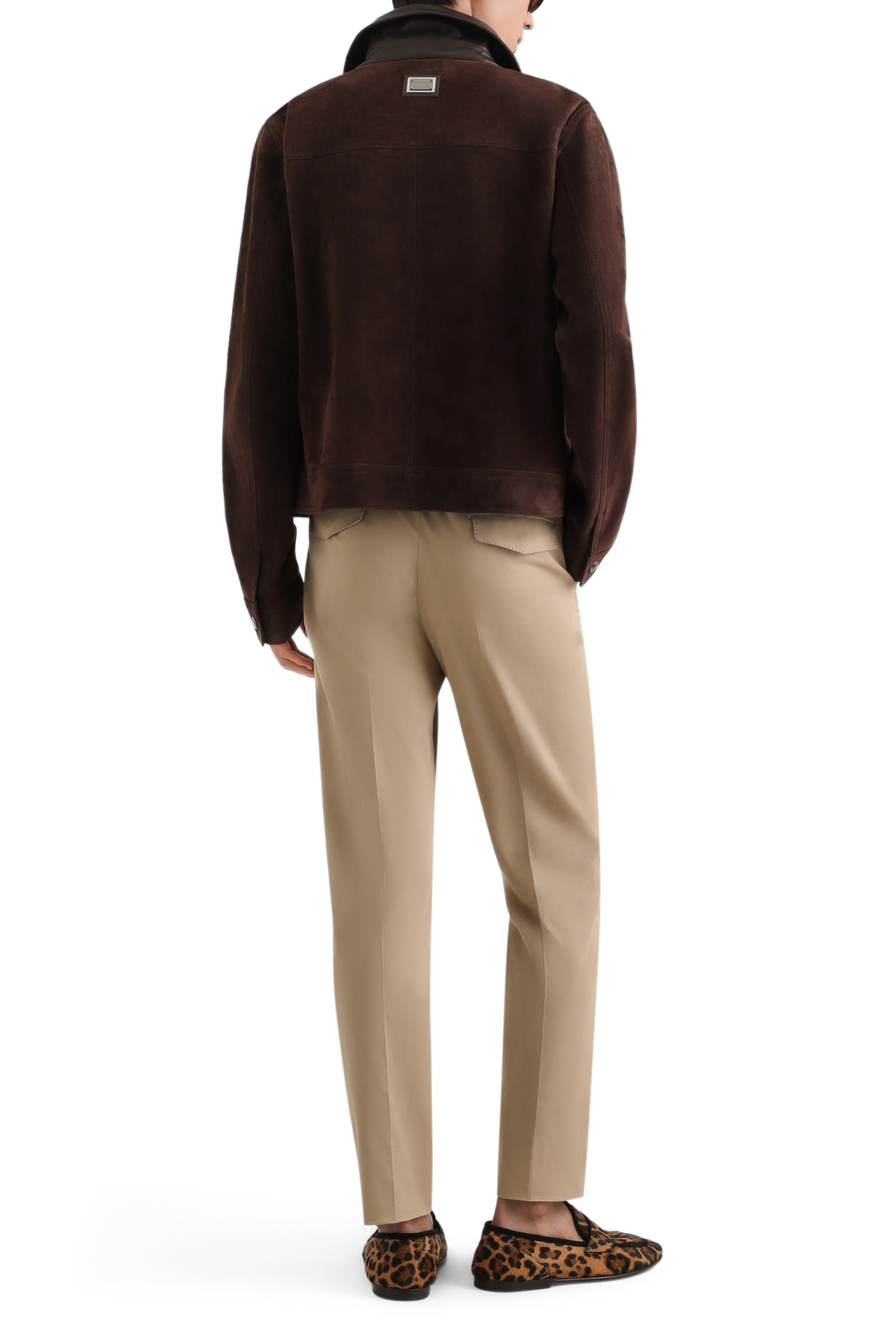 بنطال قطن غابردين مطاطي