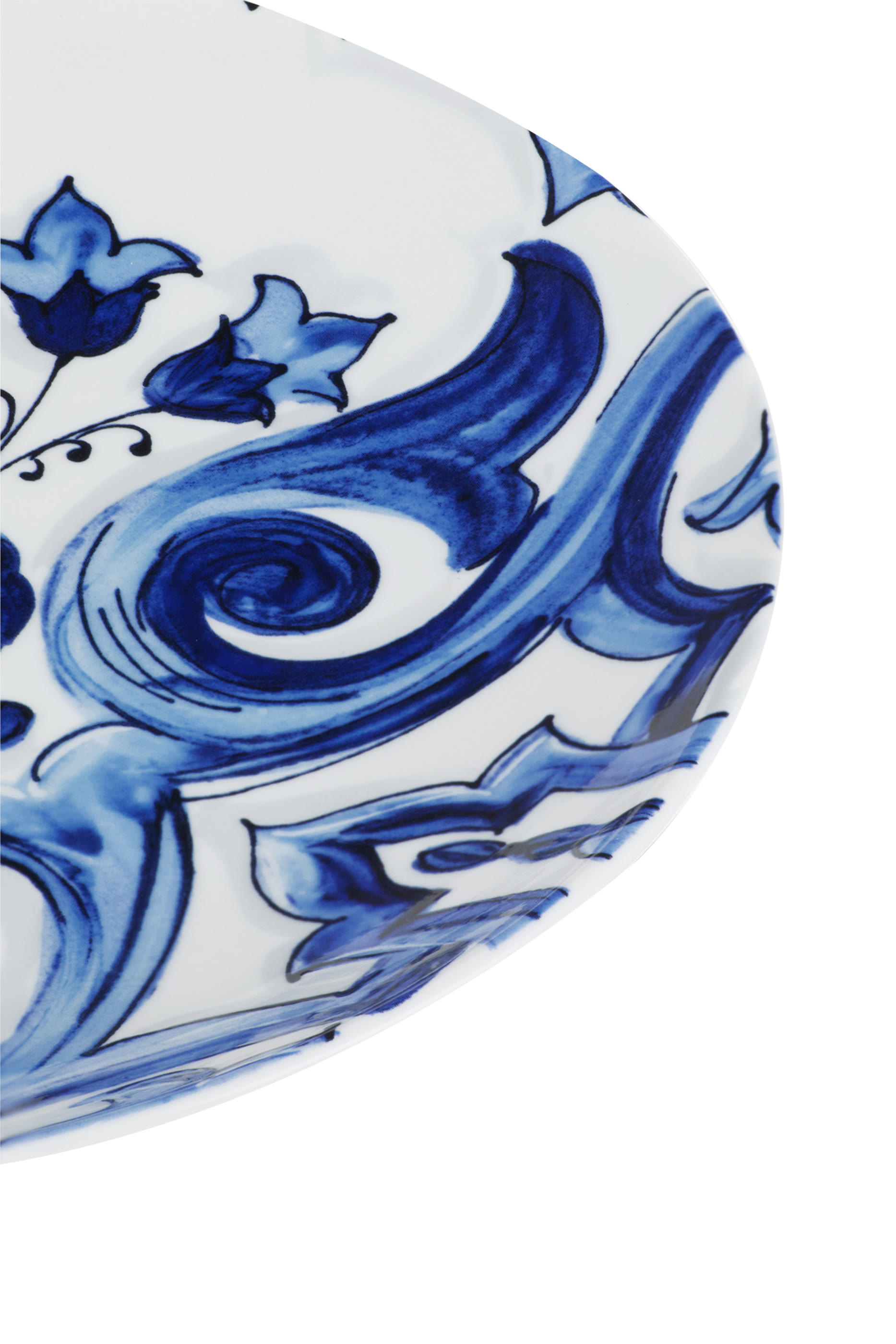 طقم أطباق عشاء فوجلي بنقشة بلو ميديتيرانيو، قطعتين