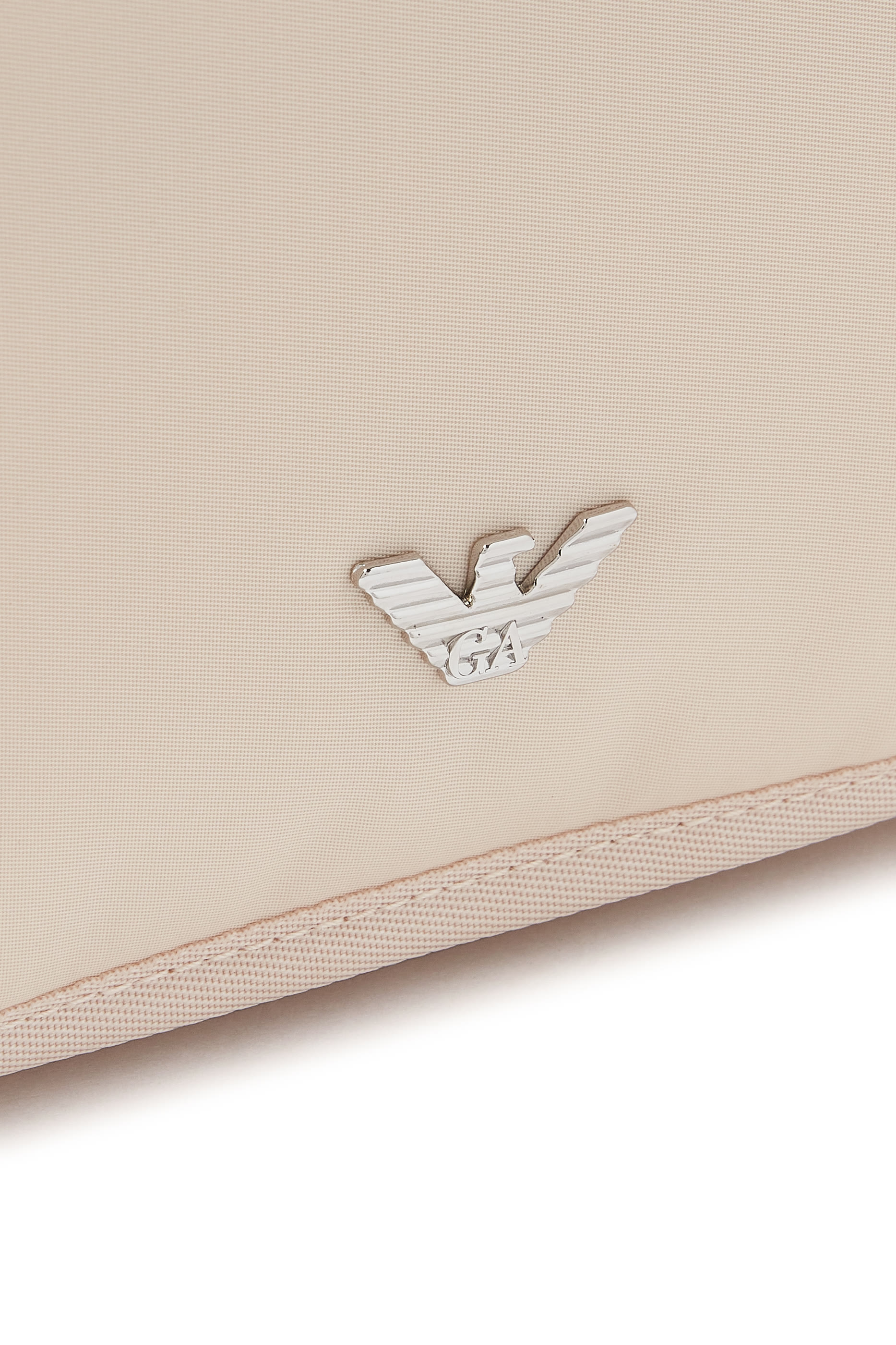 حقيبة تغيير الحفاضات نايلون بشعار الماركة