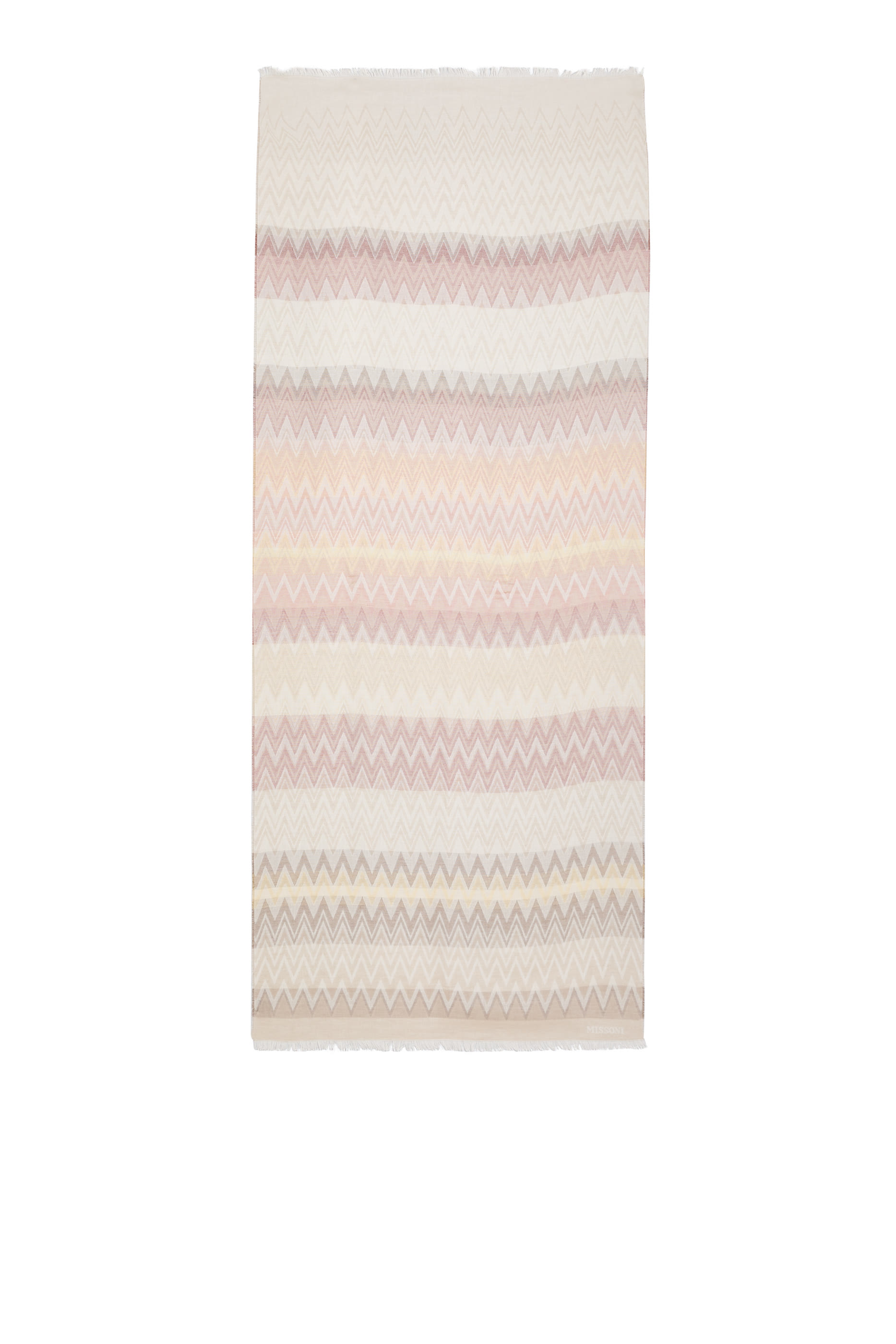 شال بطبعة متعرجة