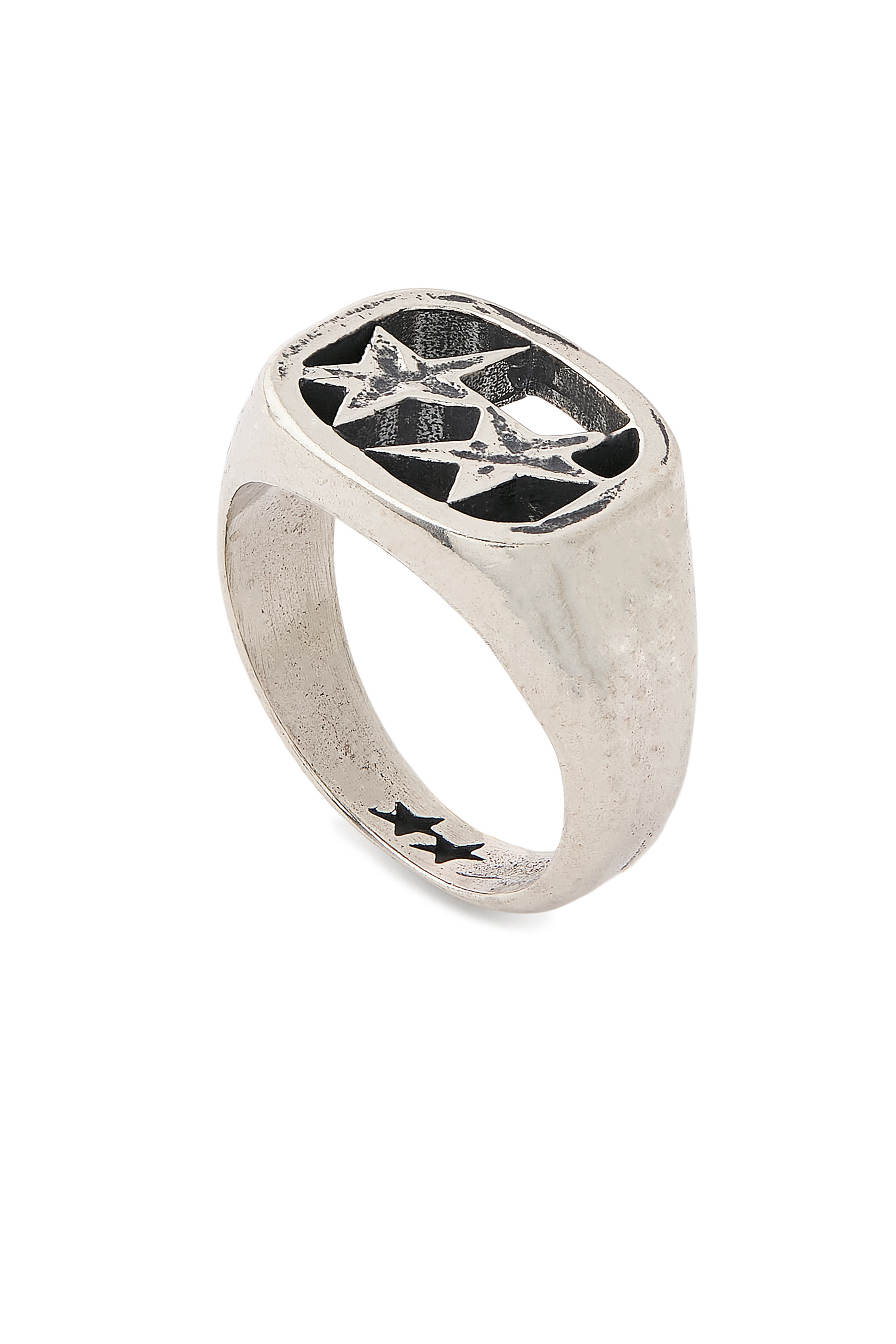 خاتم بإطار، فضة إسترلينية 925