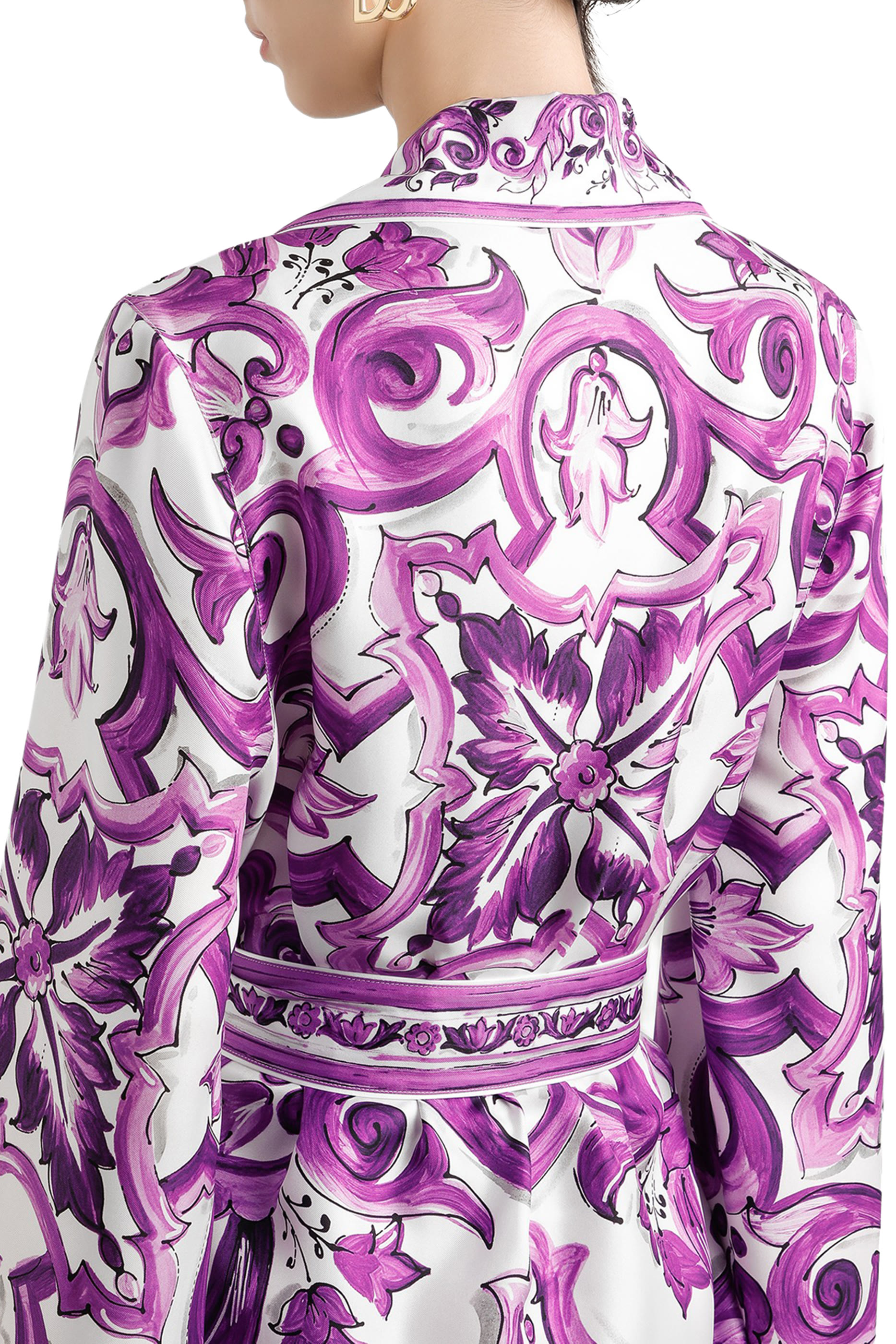 قميص بنقشة مايولكا تويل