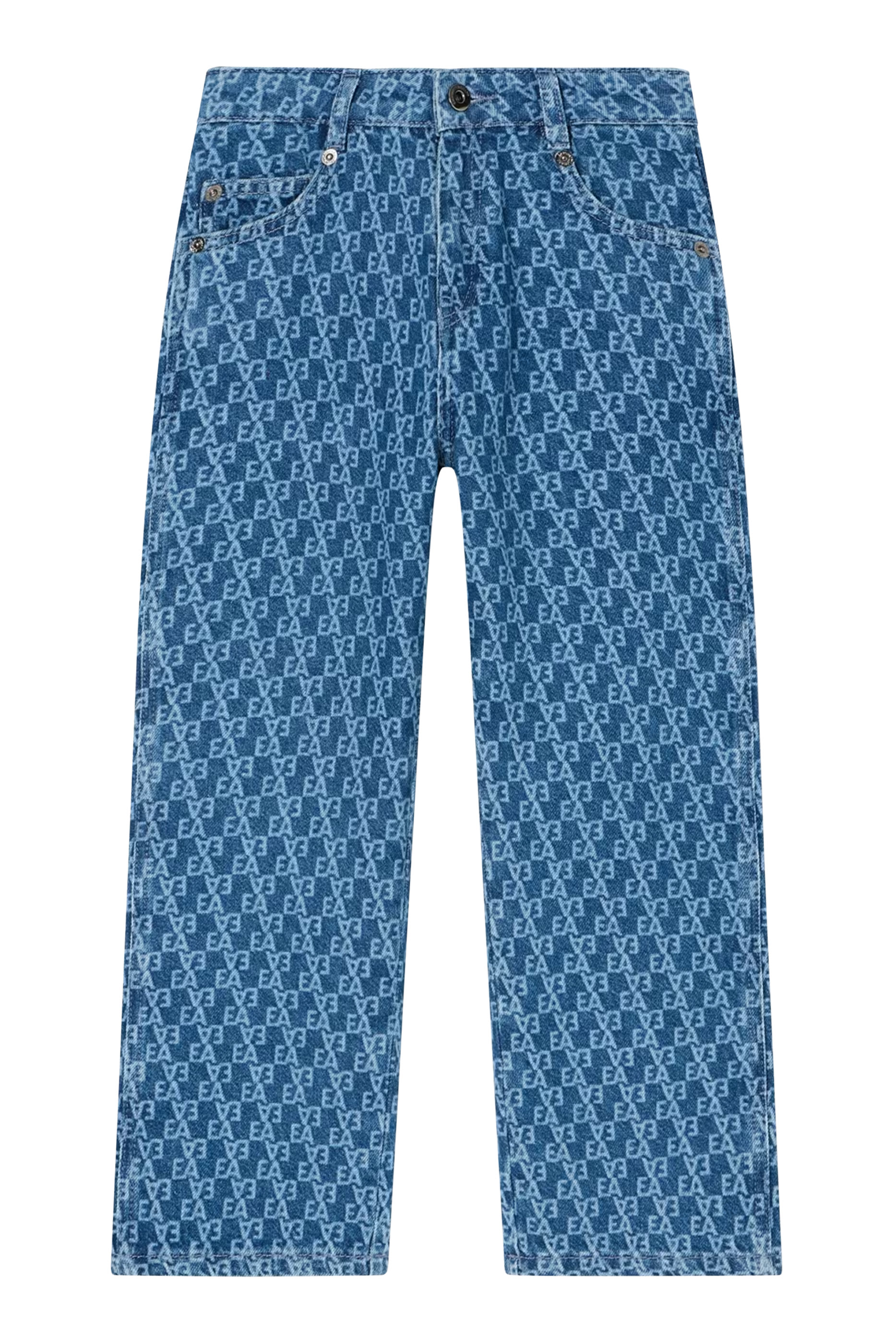 بنطال دنيم بقصة ضيقة من الأسفل للأطفال