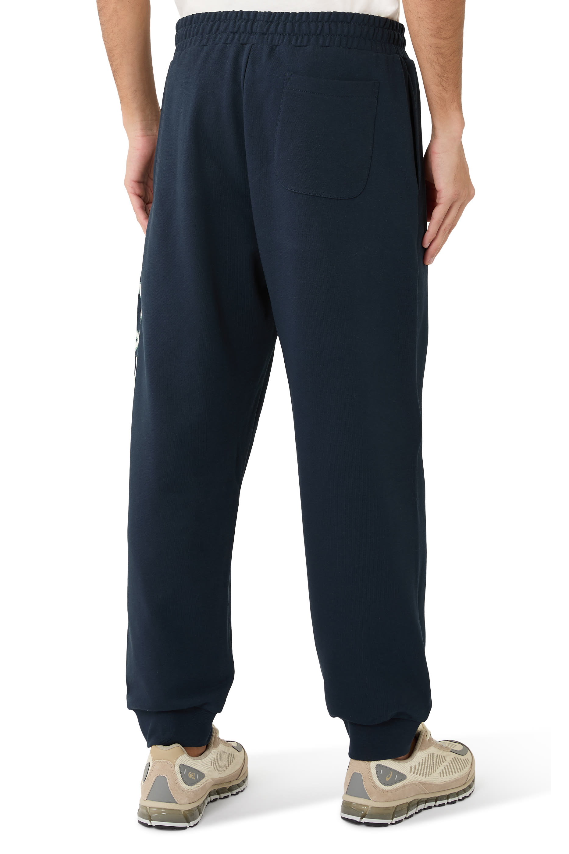 بنطال رياضي بشعار الماركة قطن تيري فرنسي