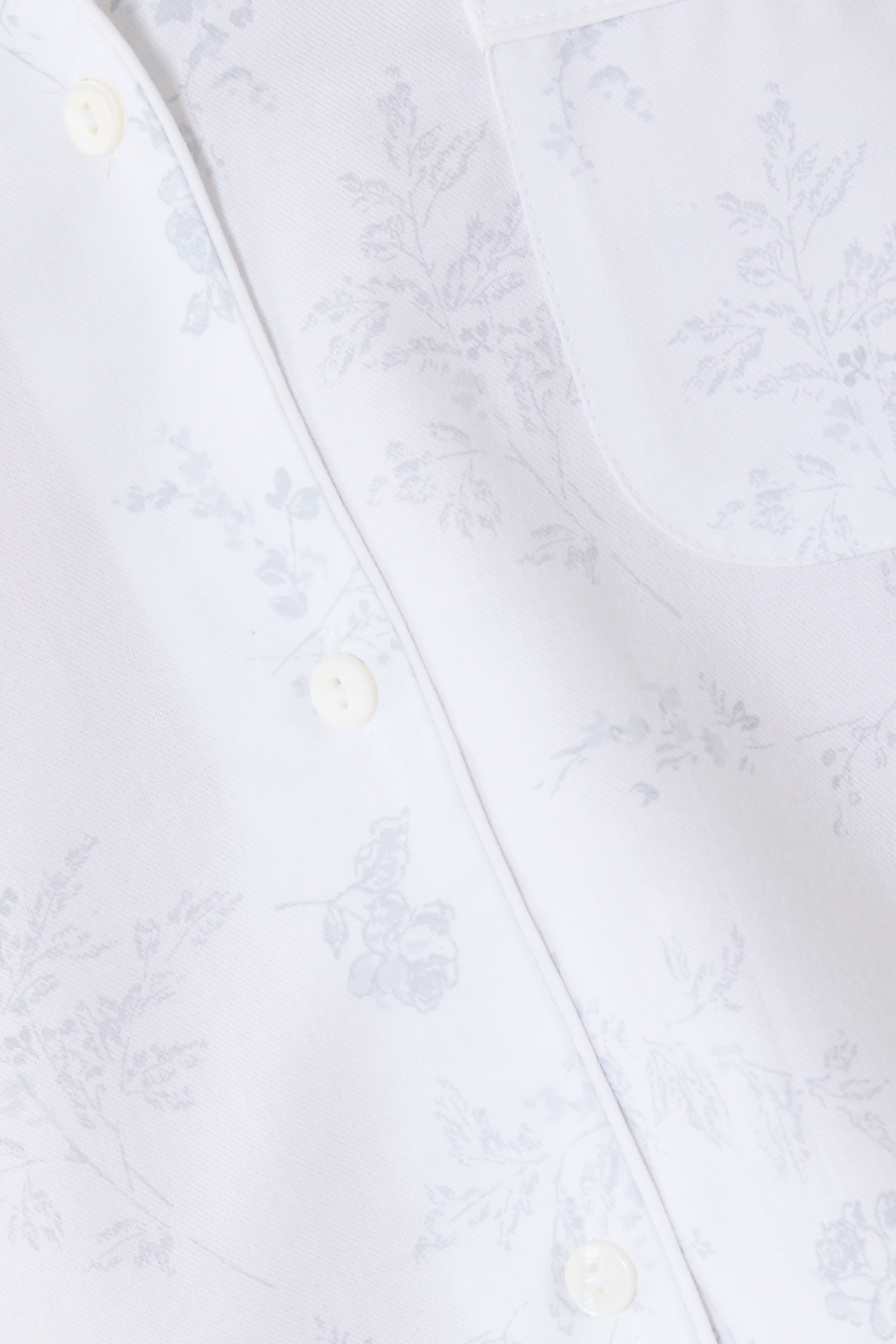 طقم بيجامة كلاسيك بنقشة زهور قطن