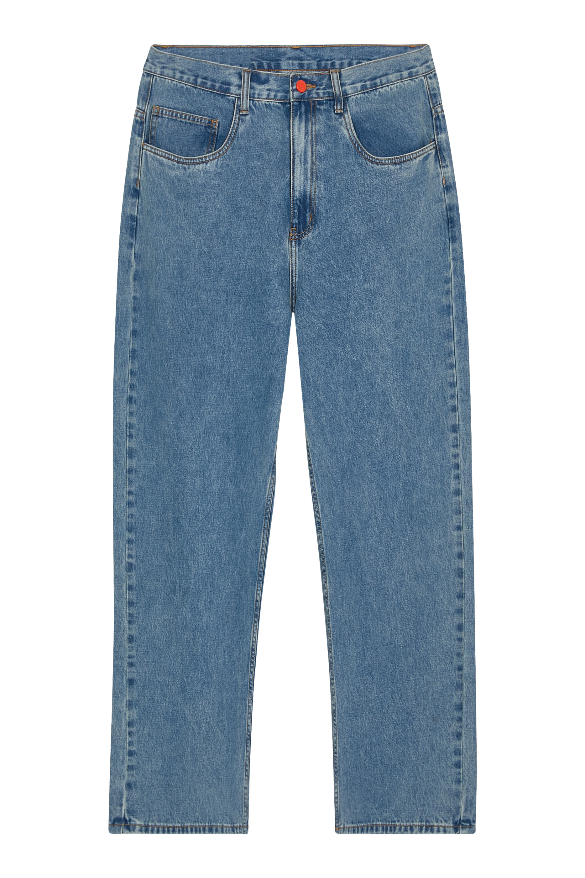 بنطال جينز بقصة واسعة