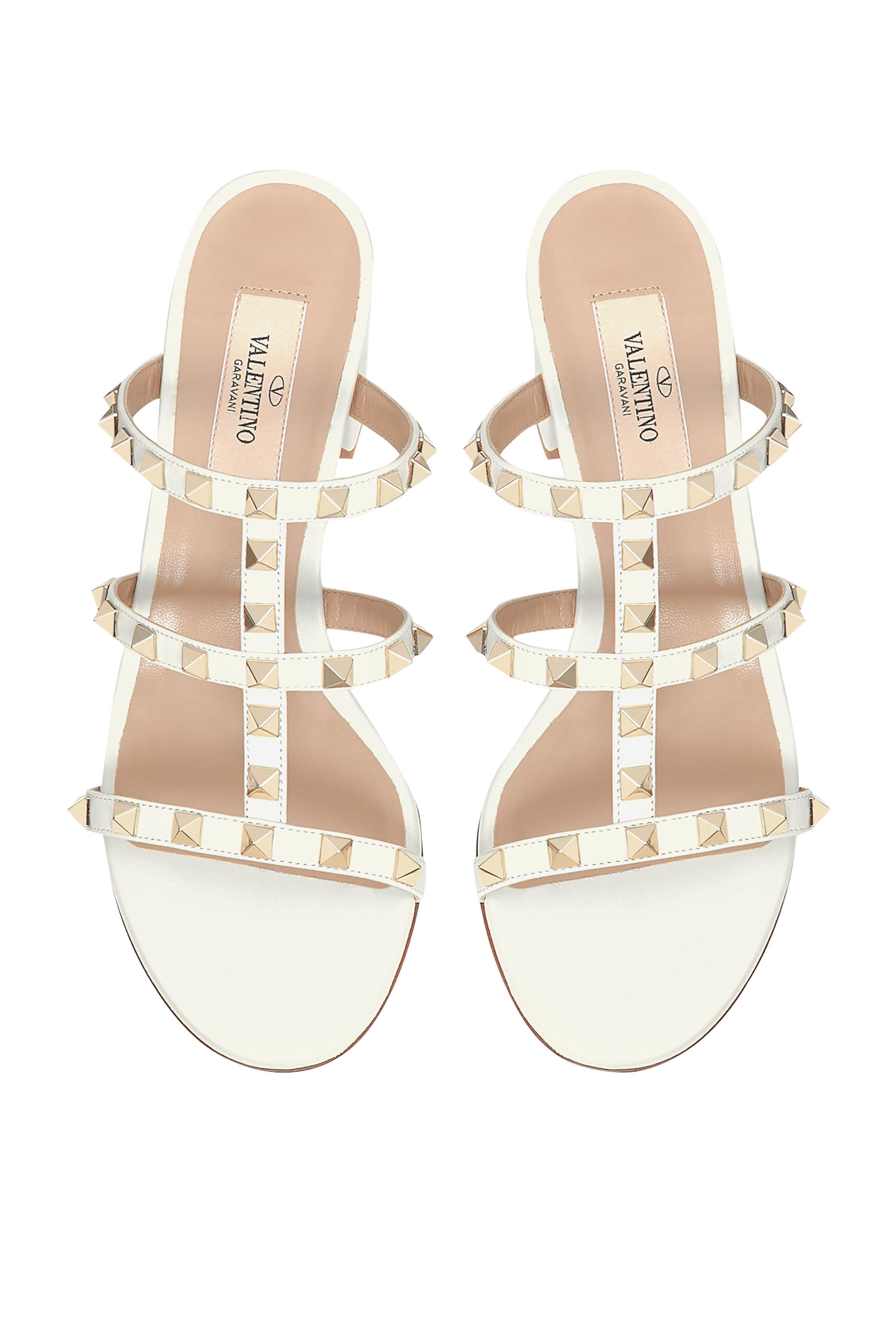 حذاء رومان مفتوح من الخلف فالنتينو غارافاني بحلي هرمية