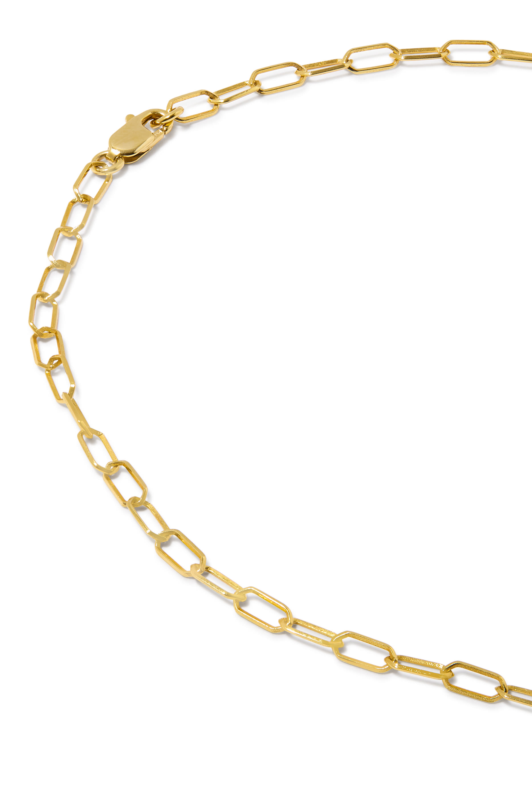 قلادة بتصميم سلسلة، ذهب أصفر عيار 18
