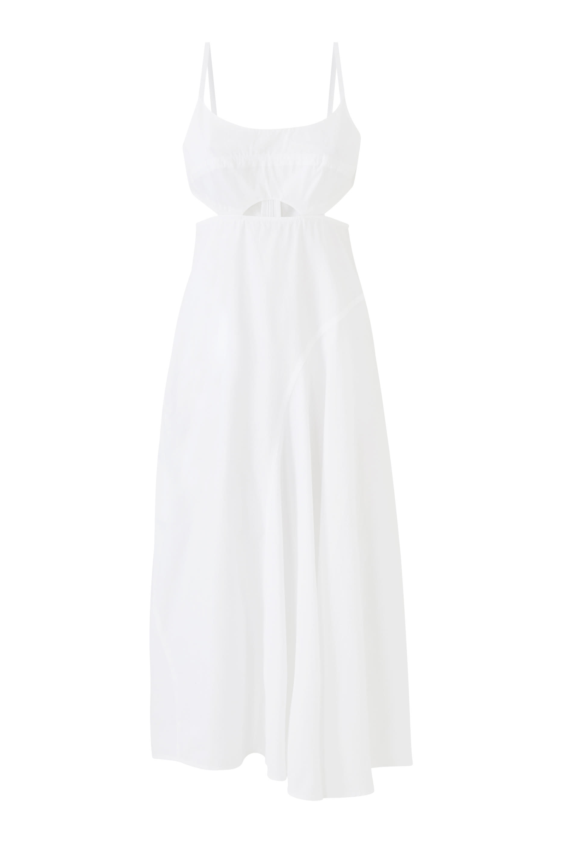 فستان كامي متوسط الطول