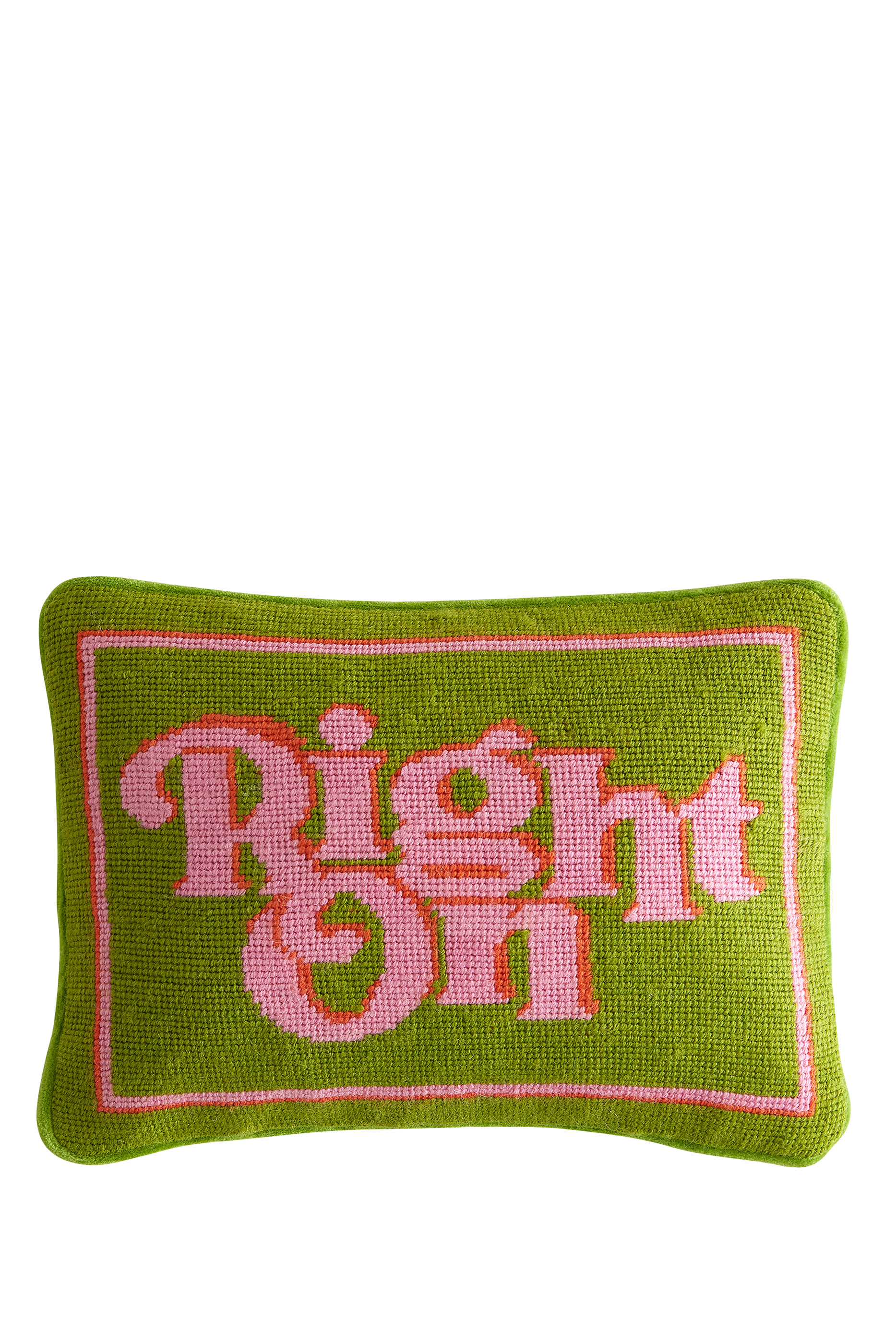 قلادة نيدل بوينت مطرزة بشعار رايت اون