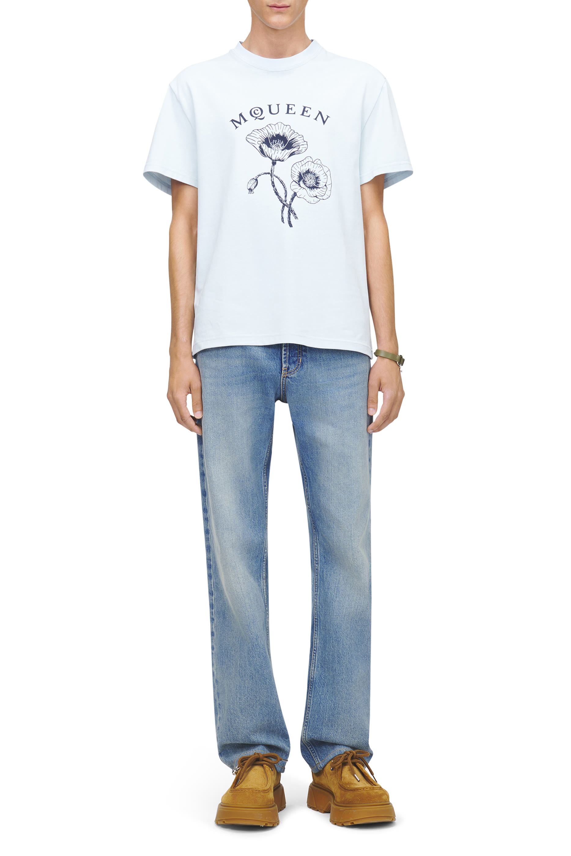 تيشيرت بنقشة زهرة الخشخاش