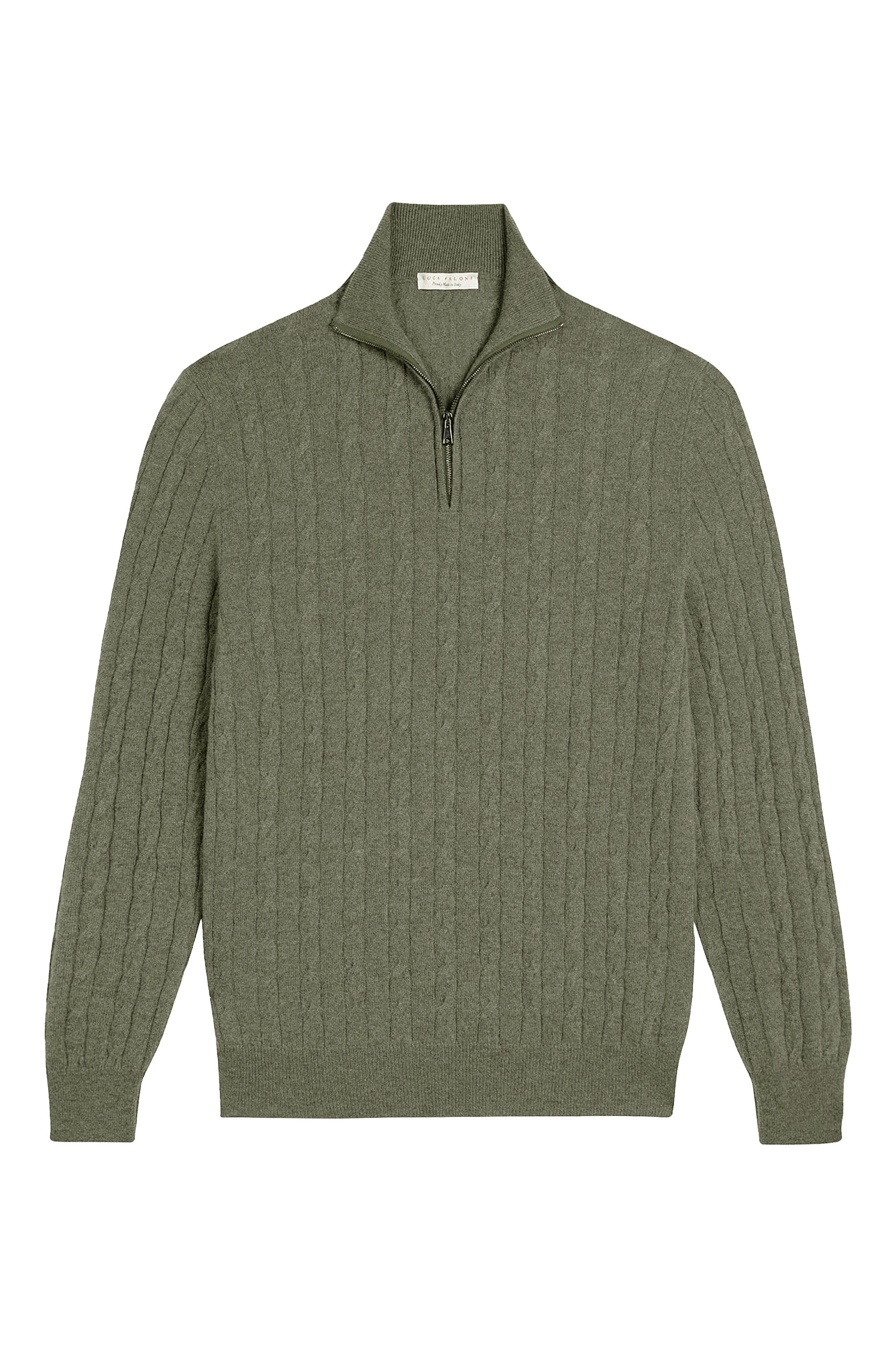 سترة بسحاب وغرزة الضفيرة