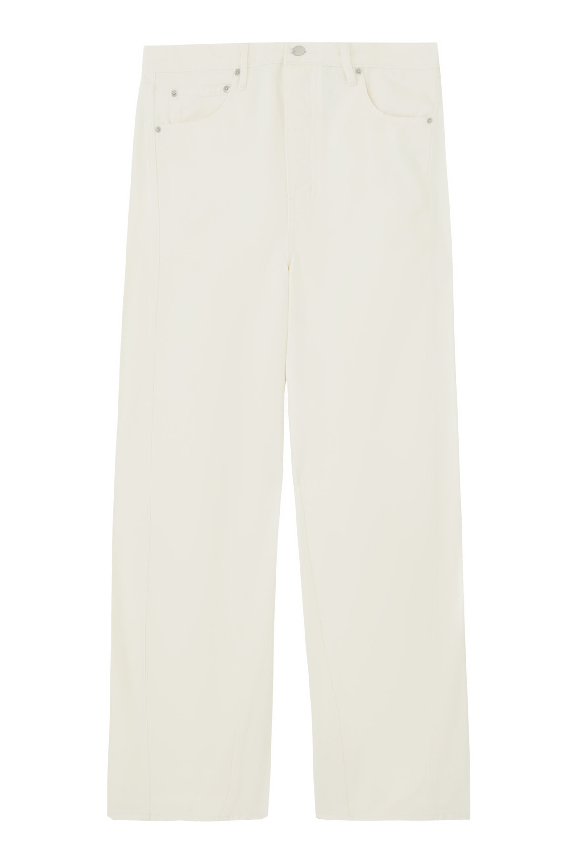 بنطال جينز بالون بخصر متوسط الارتفاع