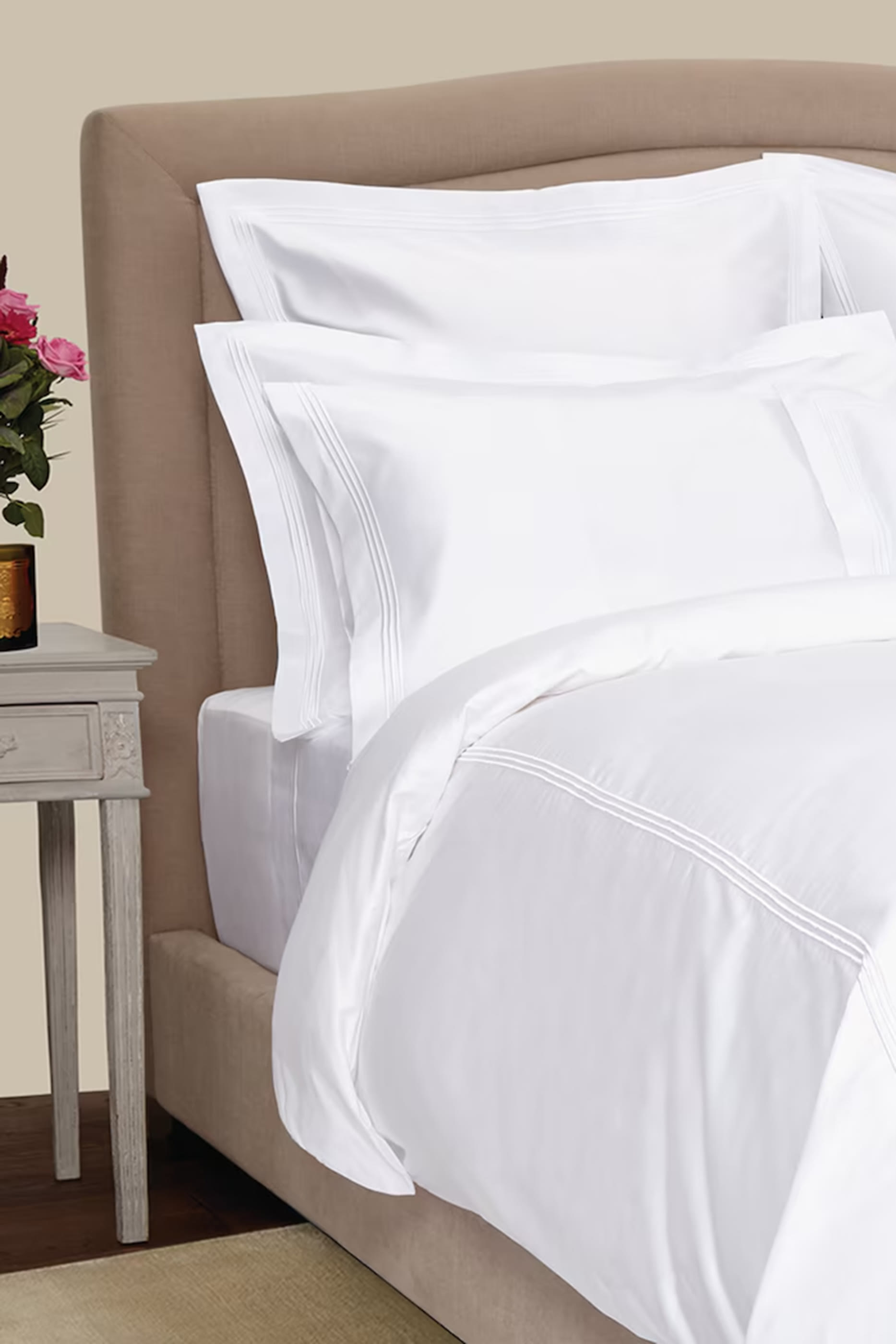 شرشف لانكستر بحواف مطاطية بكثافة 1000 خيط