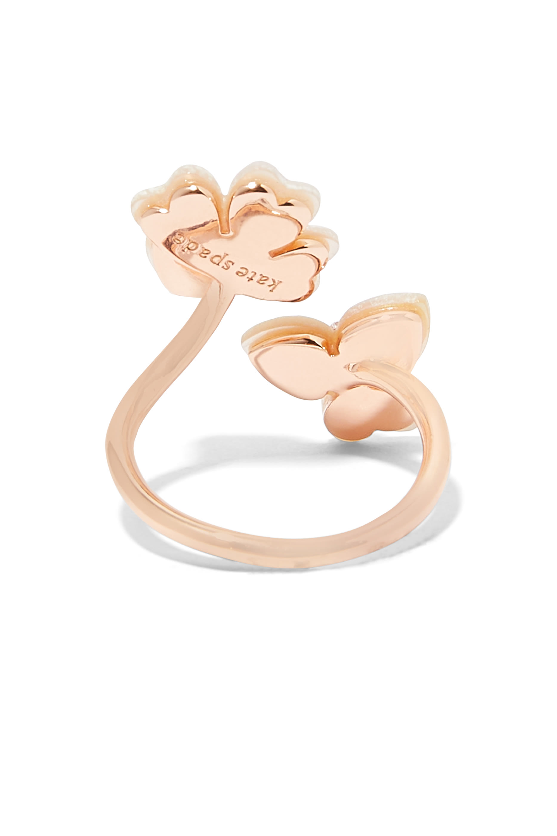 خاتم ملفوف بتصميم زهرة بانسي