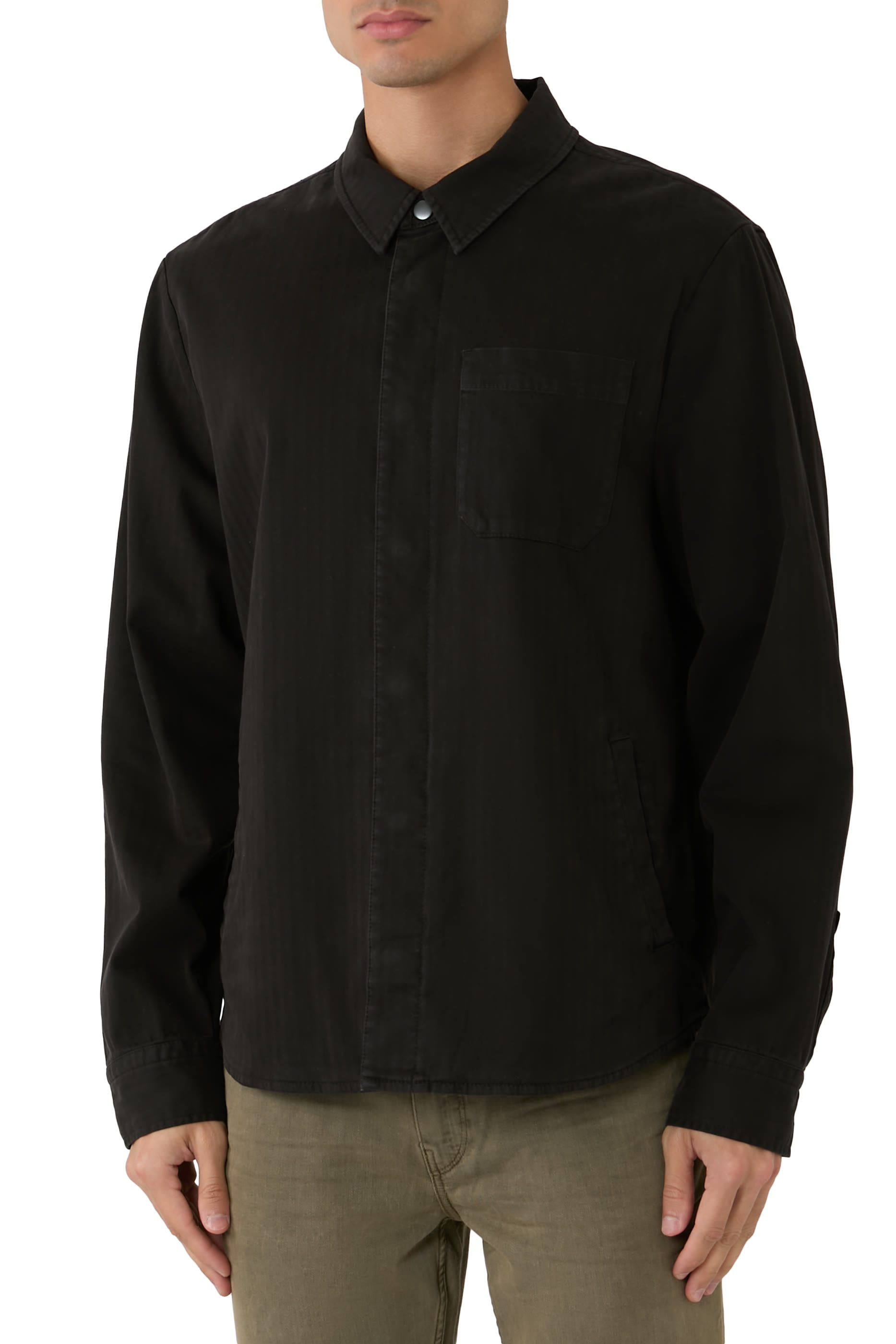 جاكيت بنمط قميص بنقشة هيرنغ بون تويل