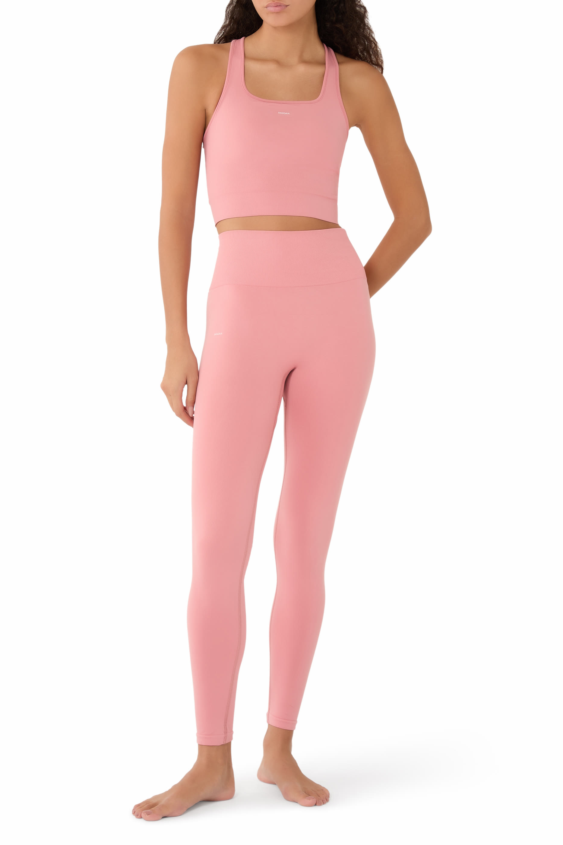 لغينغز بقصة ضاغطة خامات نباتية مطاطية