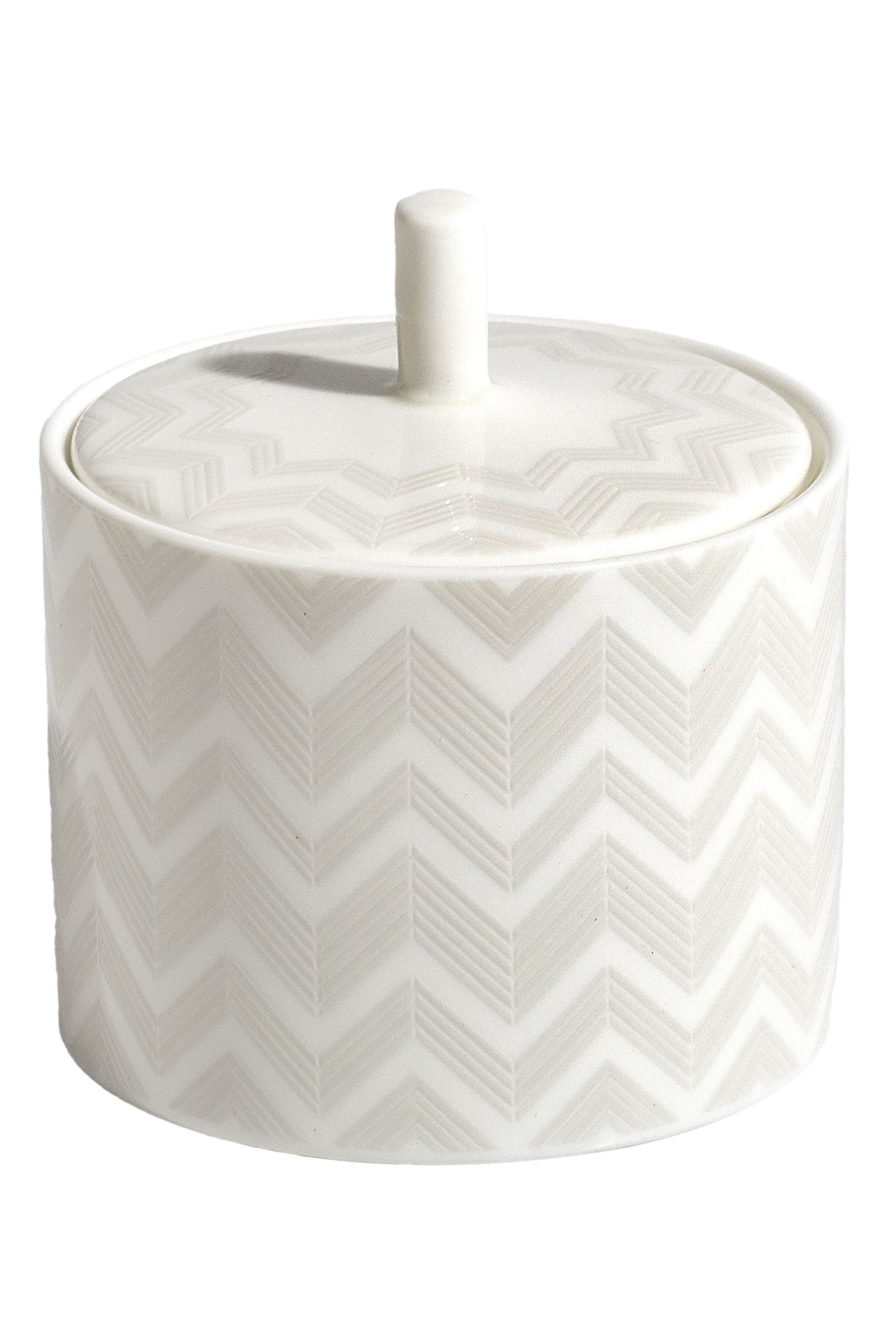 وعاء سكر بنقشة خطوط متعرجة