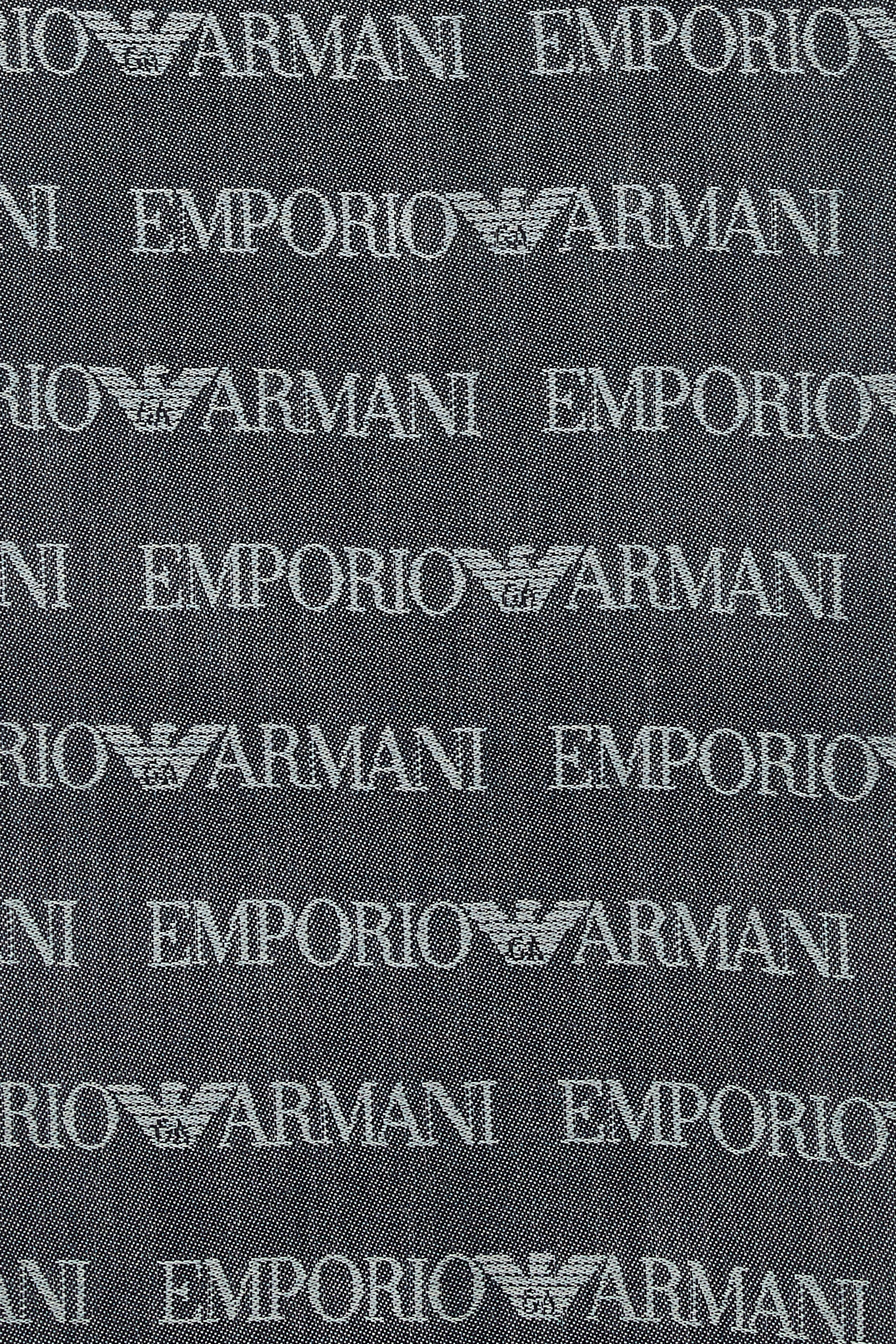 Virgin-Wool and Acrylic Logo Scarf