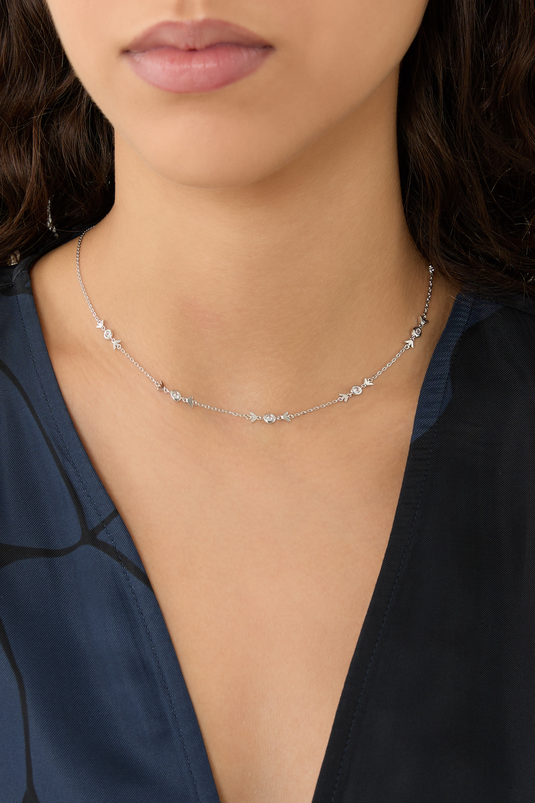 قلادة ستيشن فضة إسترلينية