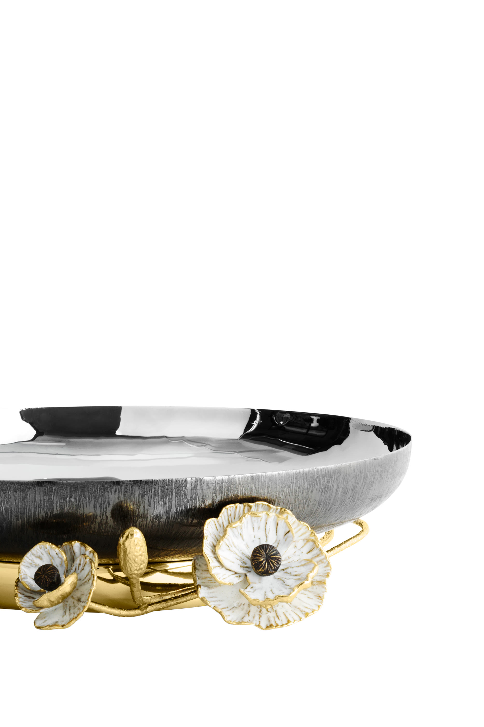 طبق تقديم بقاعدة وشقائق النعمان