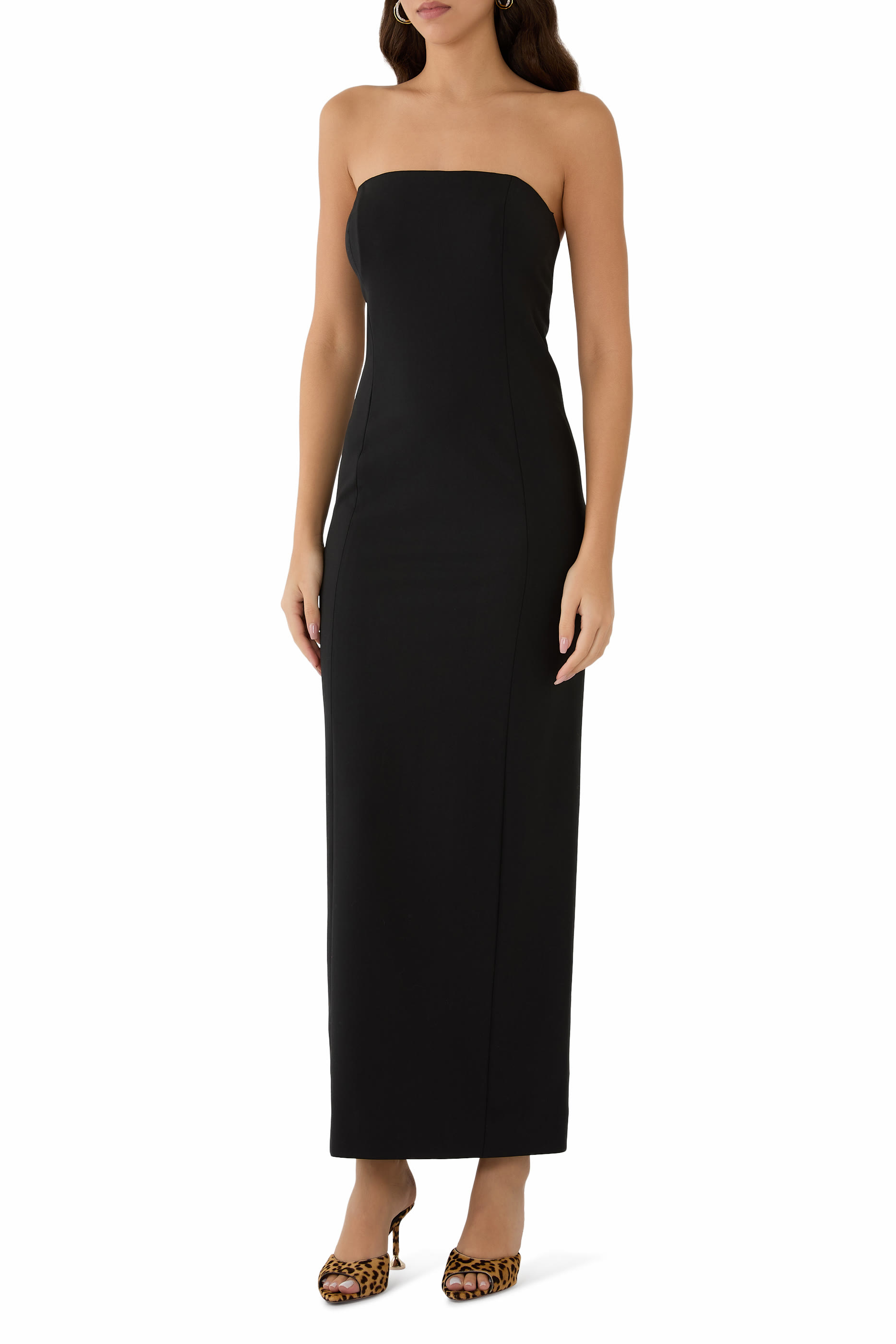 فستان شيلو بقصة ضيقة