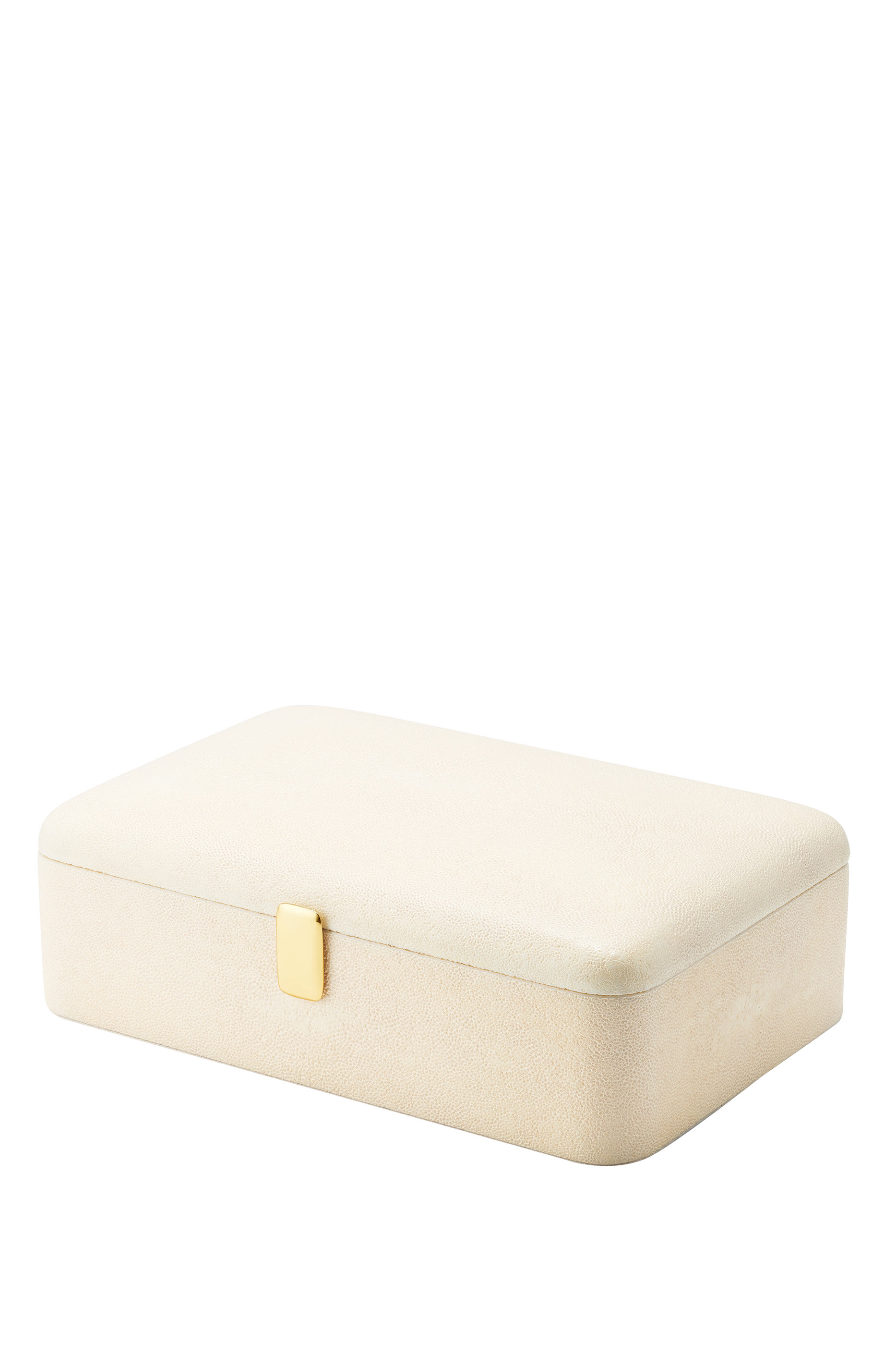 صندوق مجوهرات ابيلا كبير جلد بارز الملمس