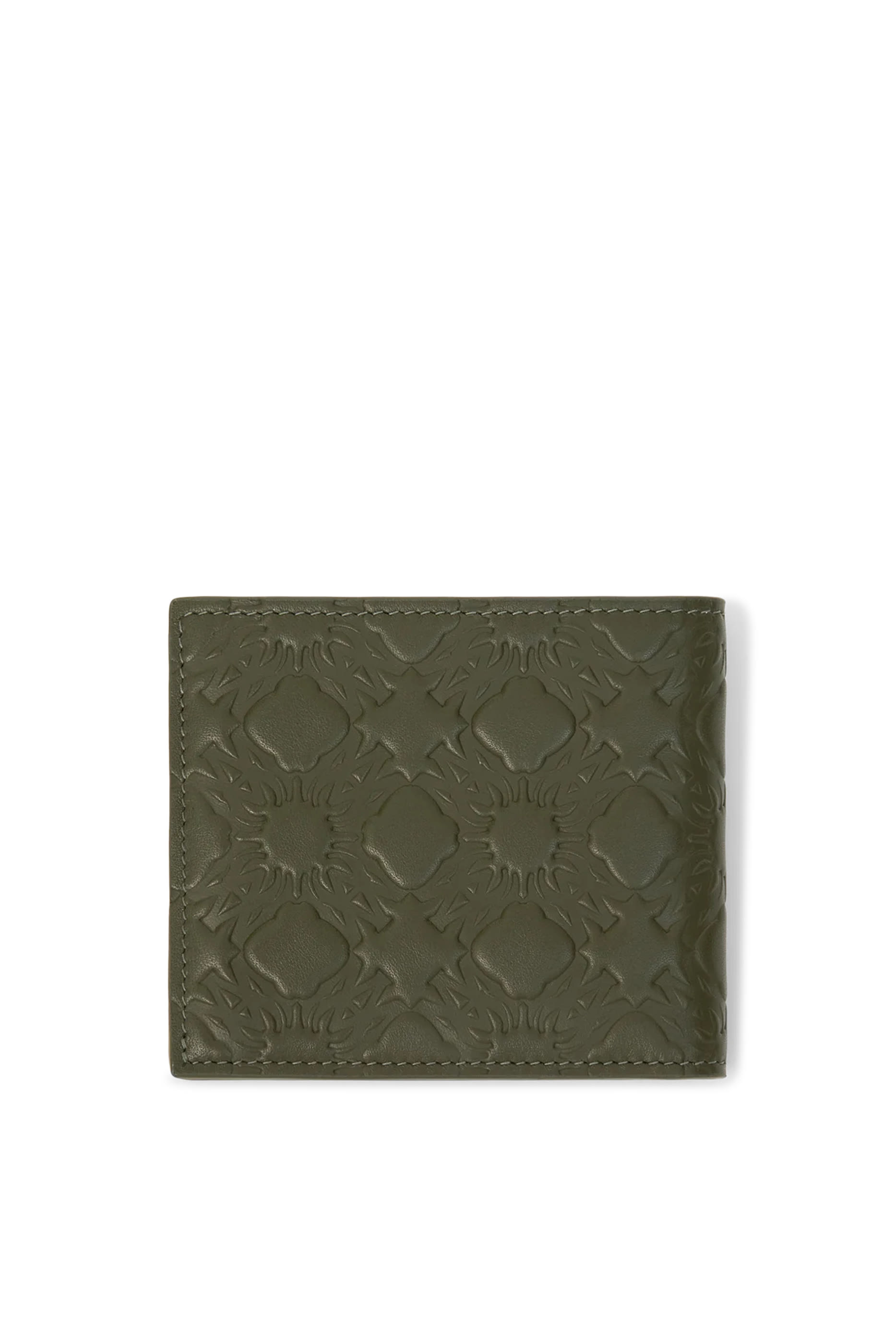 محفظة ثنائية الطي مزينة بشعار الماركة